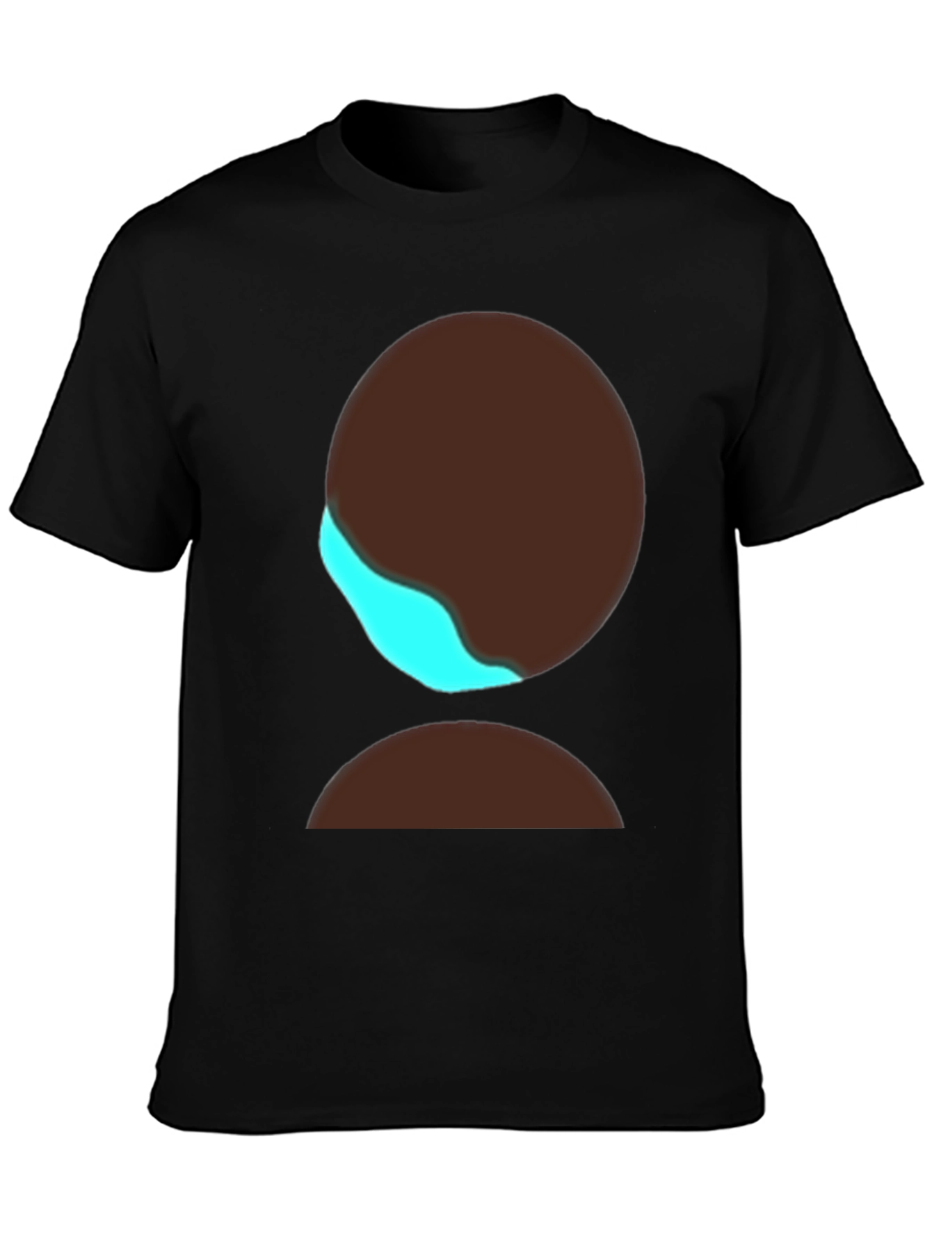 Modern Graphic Tee - Black T-Shirt with Abstract Design
