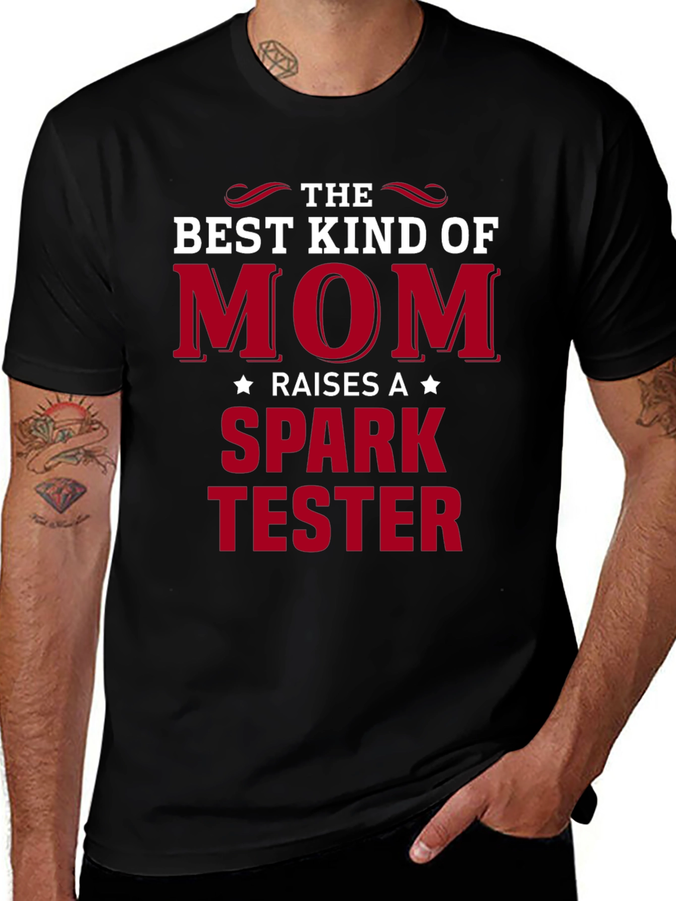 Best Kind of Mom Spark Tester T-Shirt