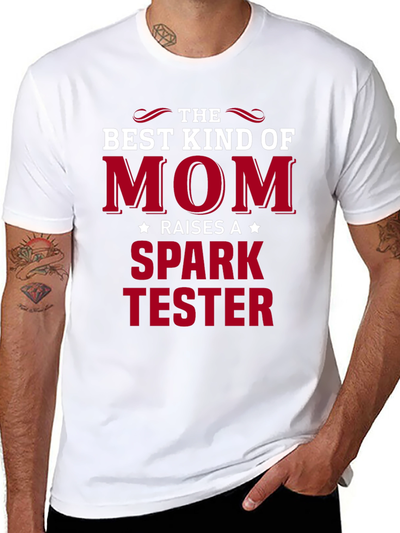 Best Kind of Mom Spark Tester T-Shirt