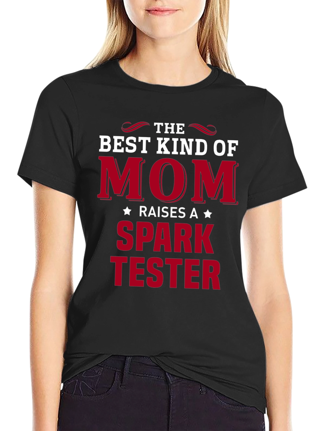 Best Kind of Mom Spark Tester T-Shirt
