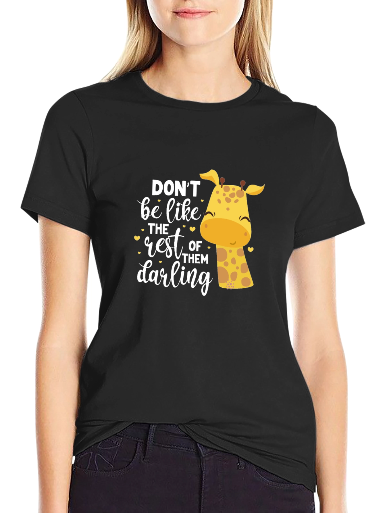 Be Unique Giraffe Graphic Tee