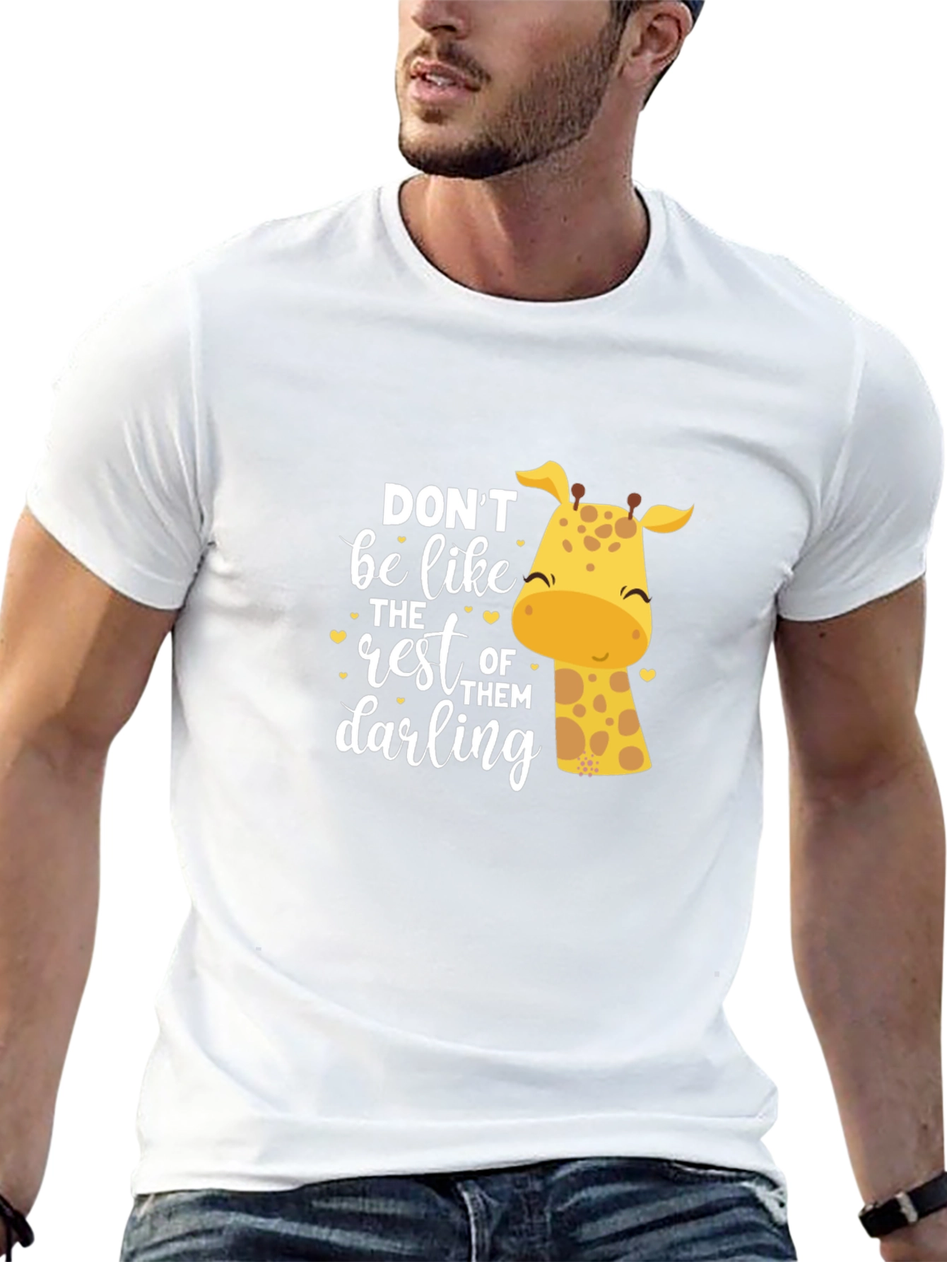 Be Unique Giraffe Graphic Tee