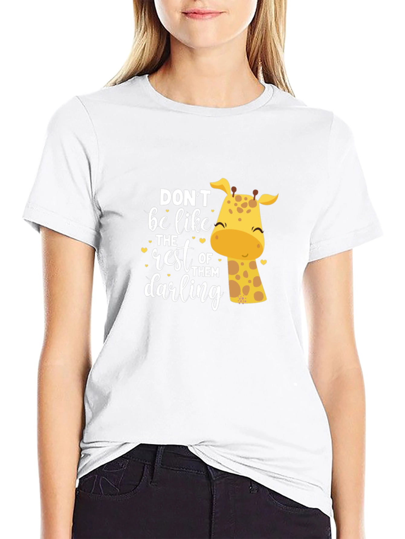 Be Unique Giraffe Graphic Tee