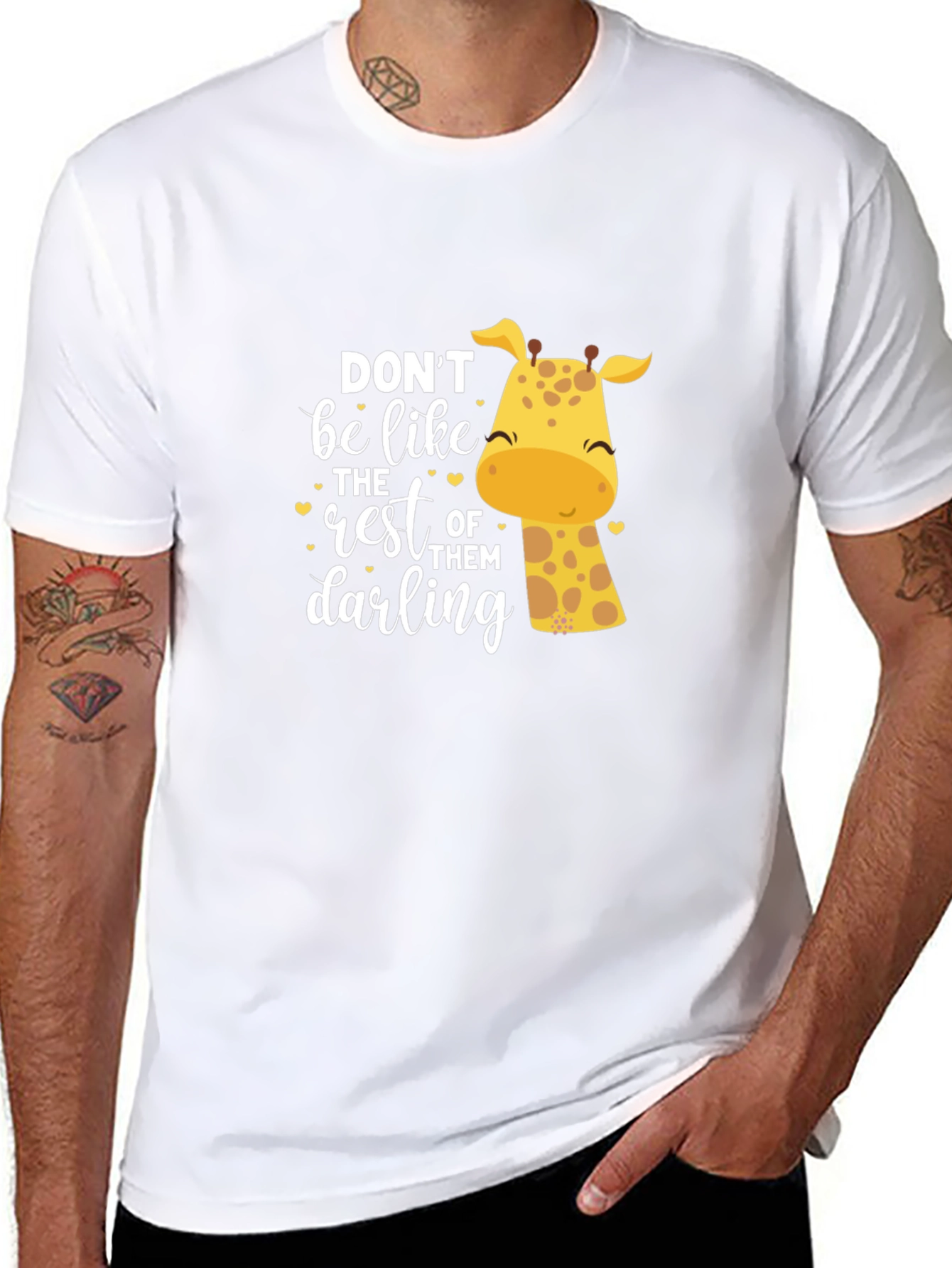 Be Unique Giraffe Graphic Tee