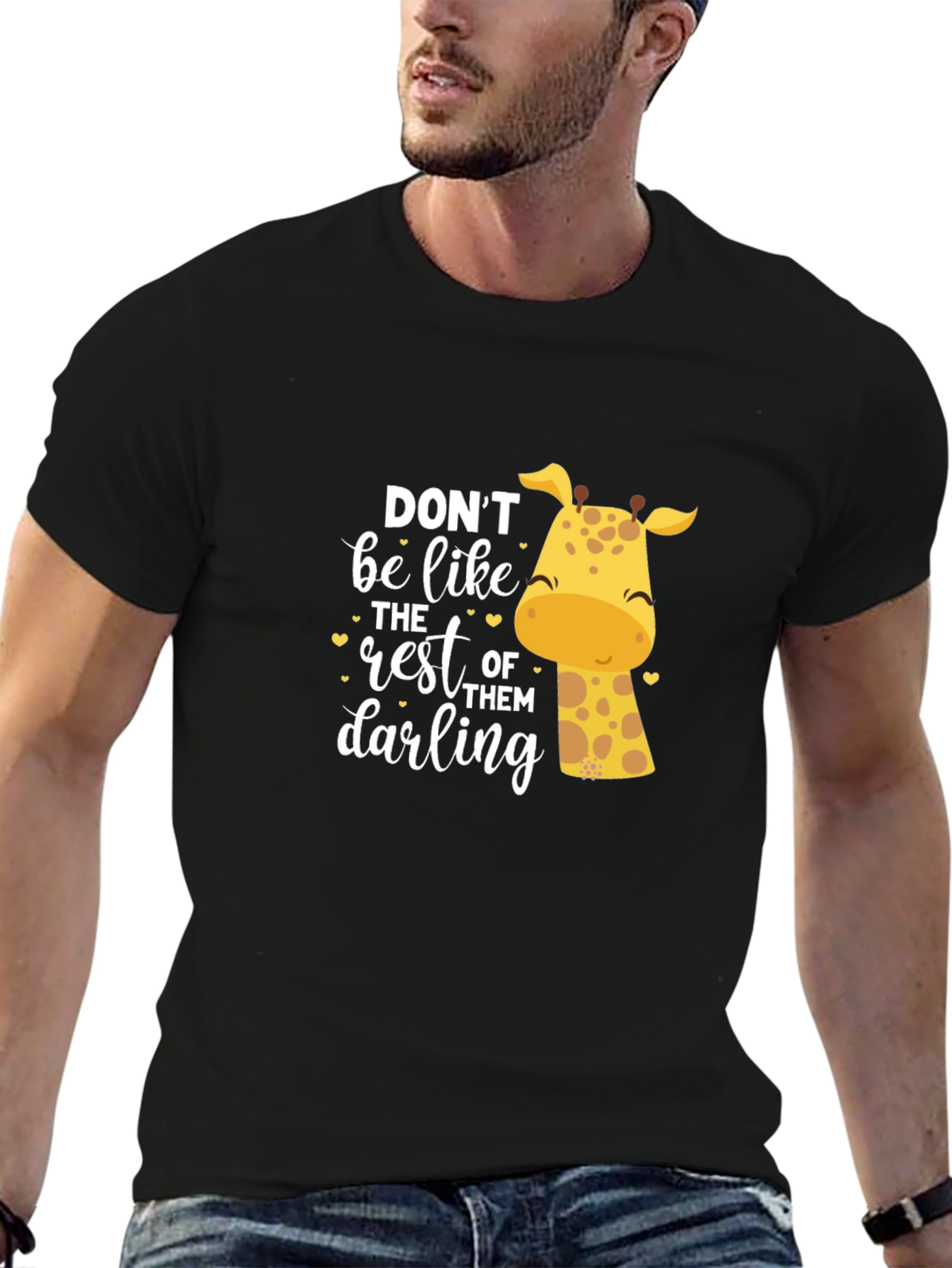 Be Unique Giraffe Graphic Tee