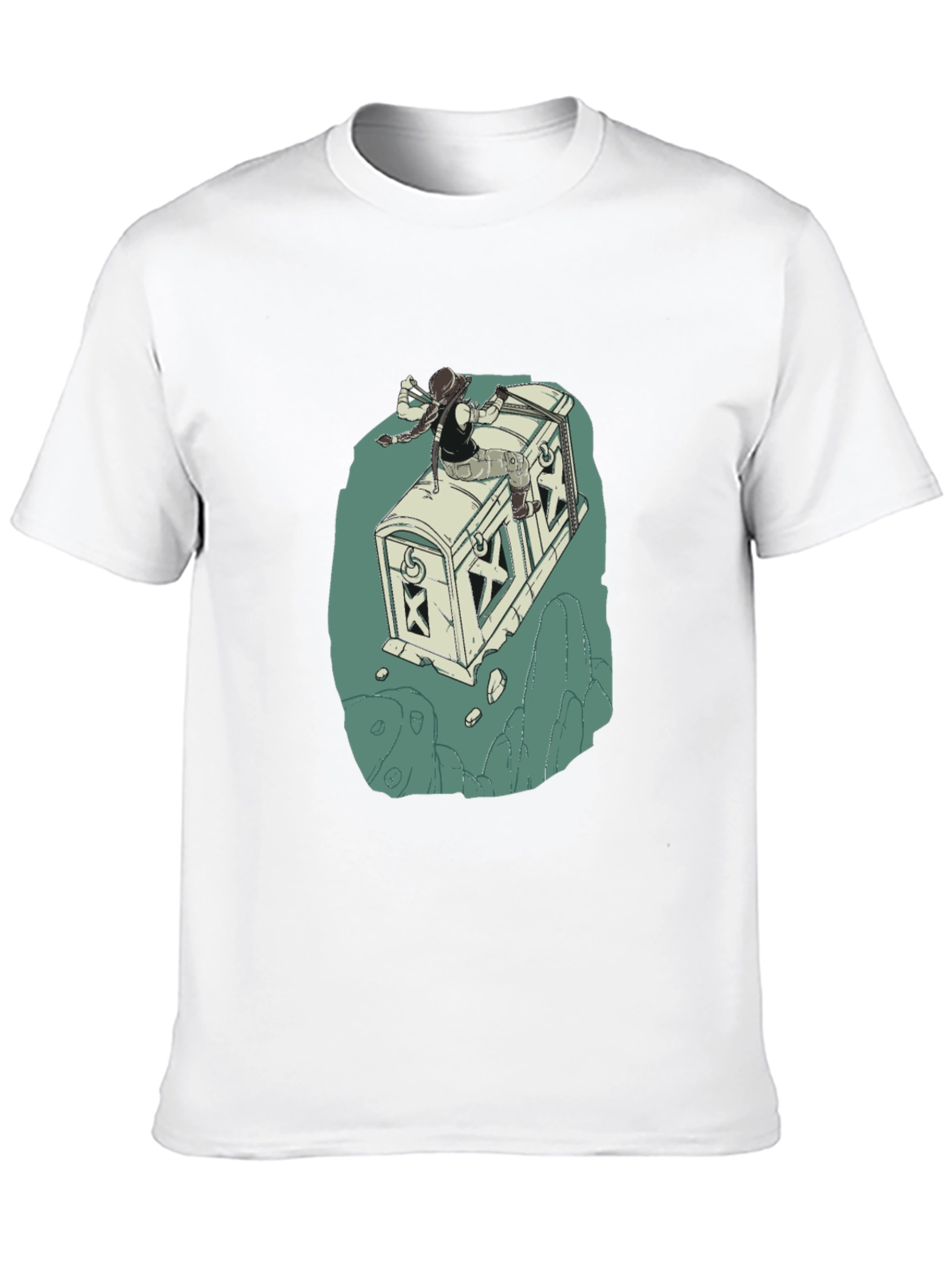 Adventurers Chest T-Shirt - Black Cotton Blend