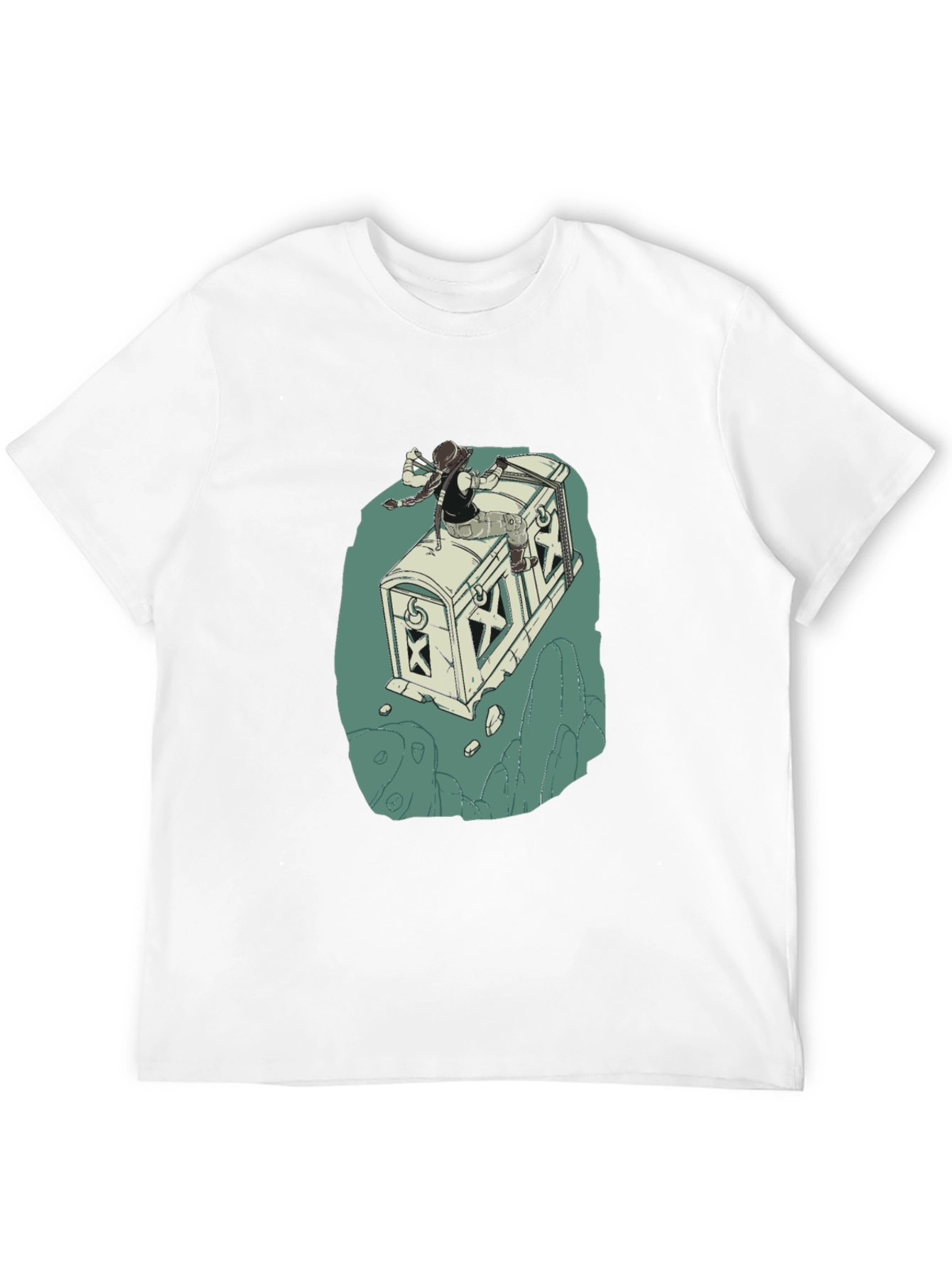 Adventurers Chest T-Shirt - Black Cotton Blend