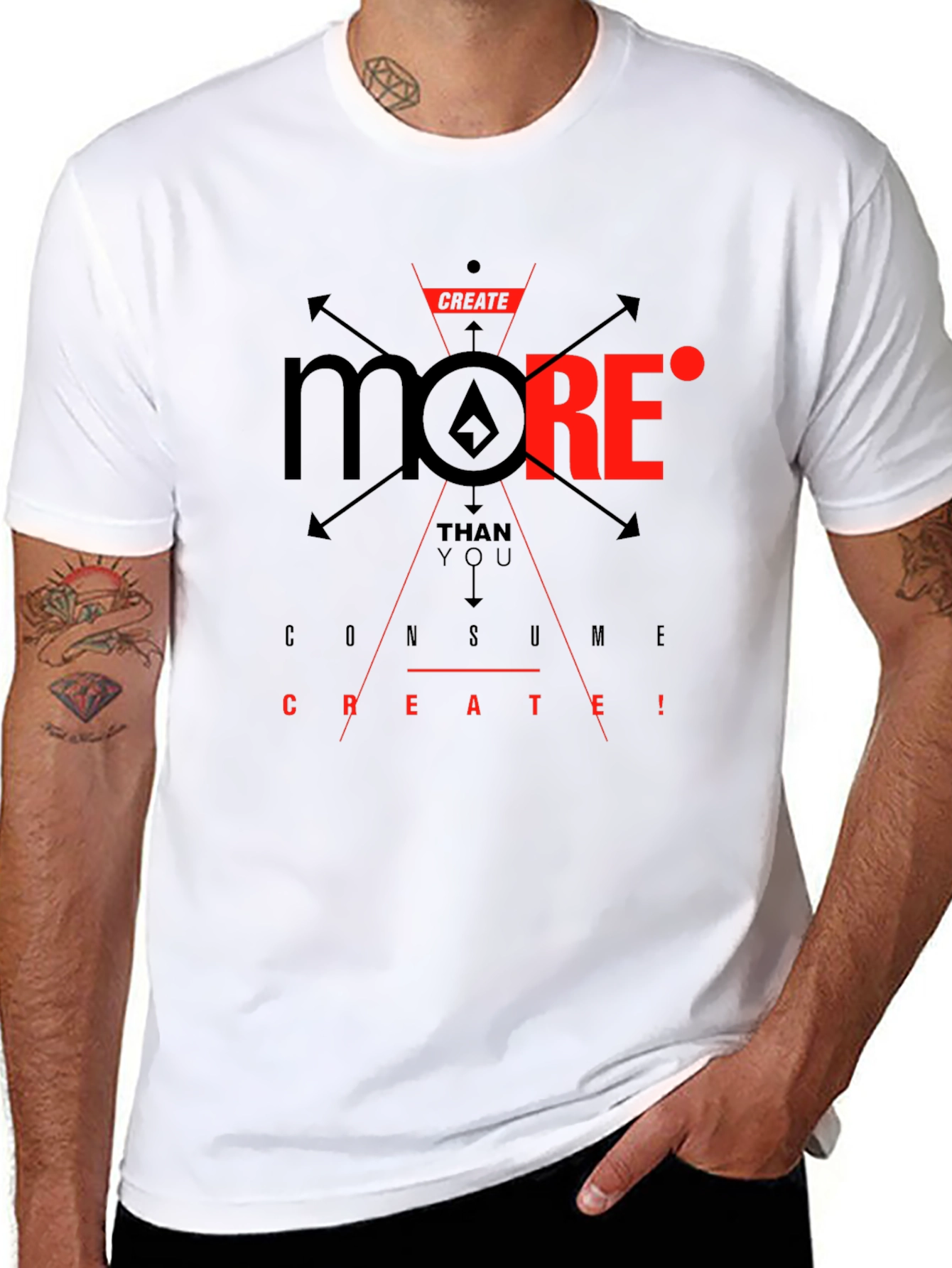 Create More Graphic T-Shirt - Black