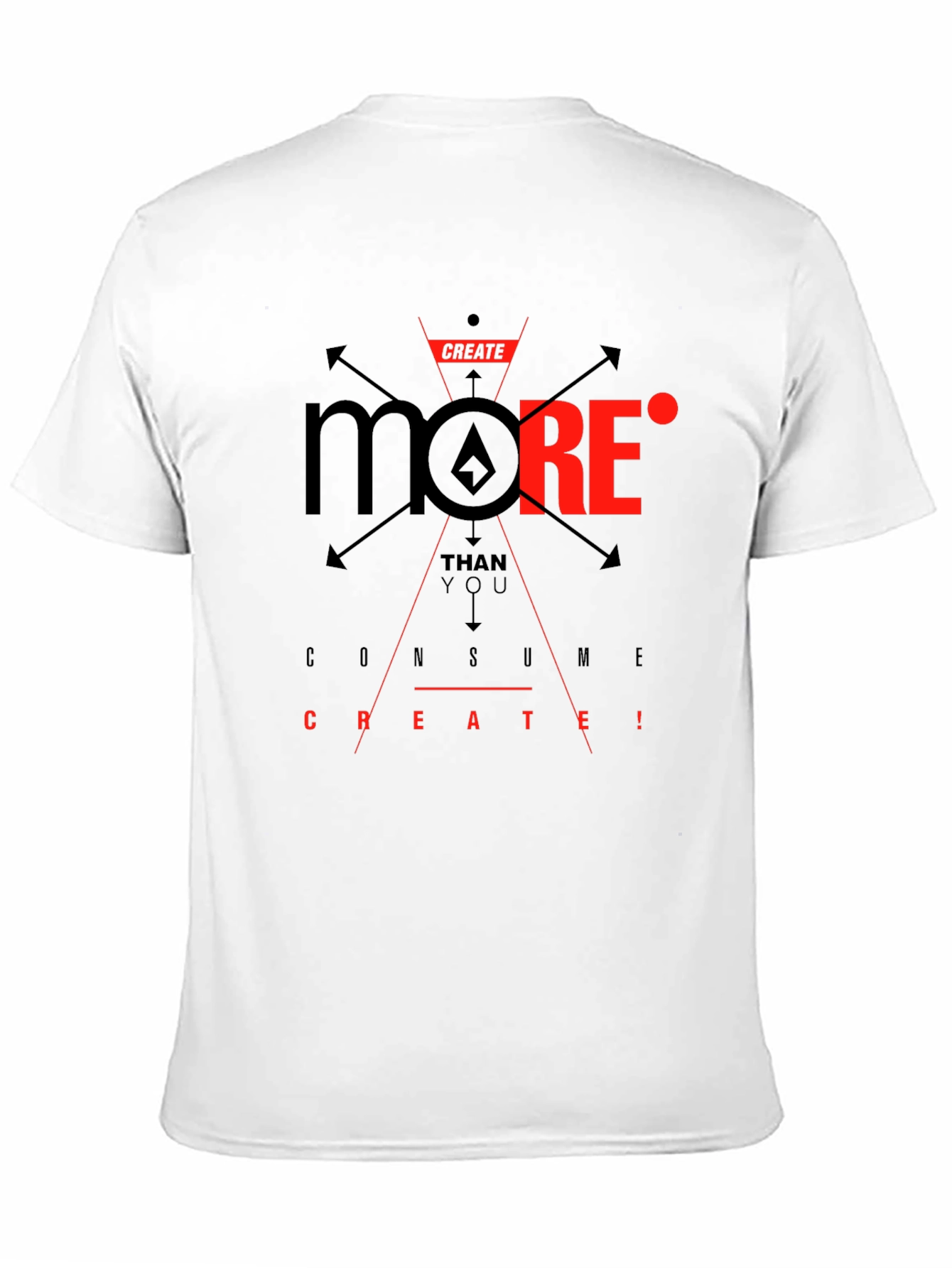 Create More Graphic T-Shirt - Black