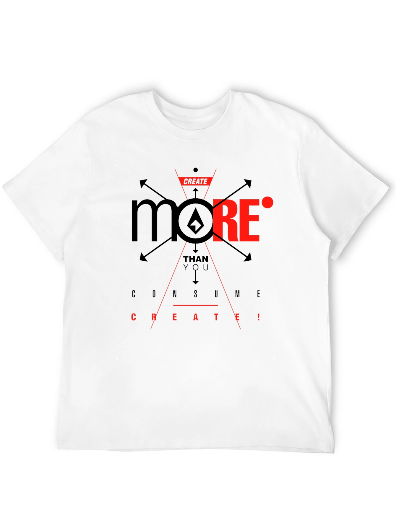 Create More Graphic T-Shirt - Black