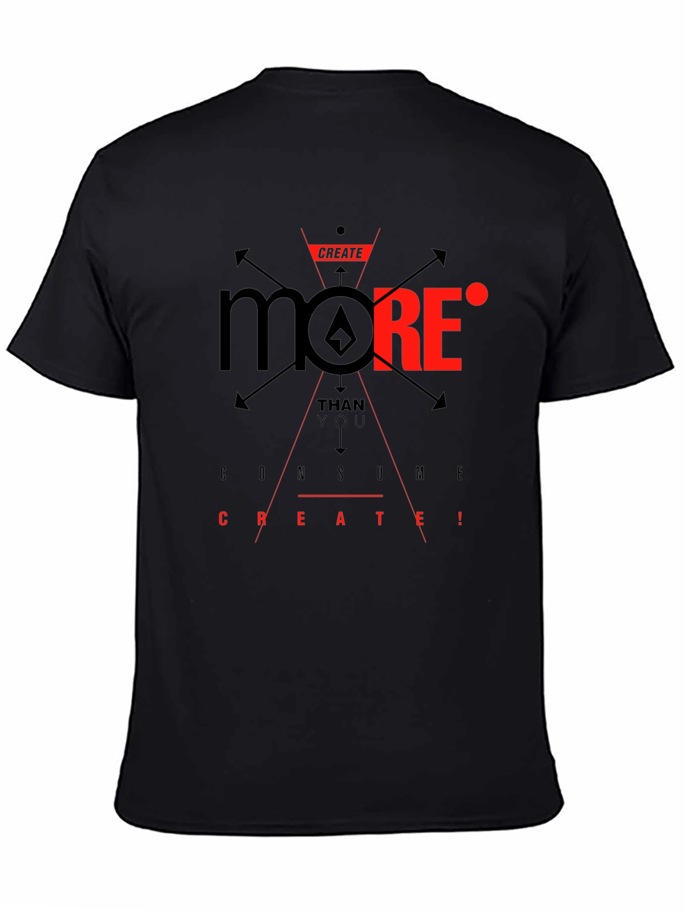 Create More Graphic T-Shirt - Black