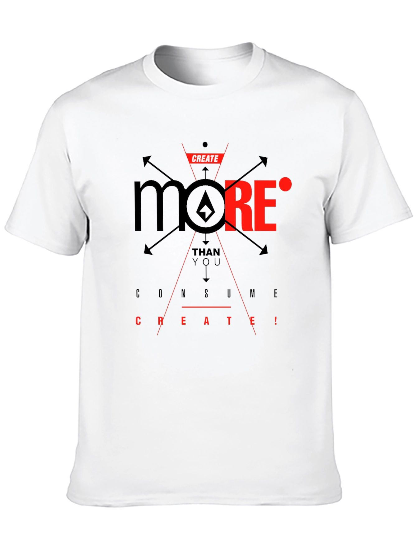 Create More Graphic T-Shirt - Black