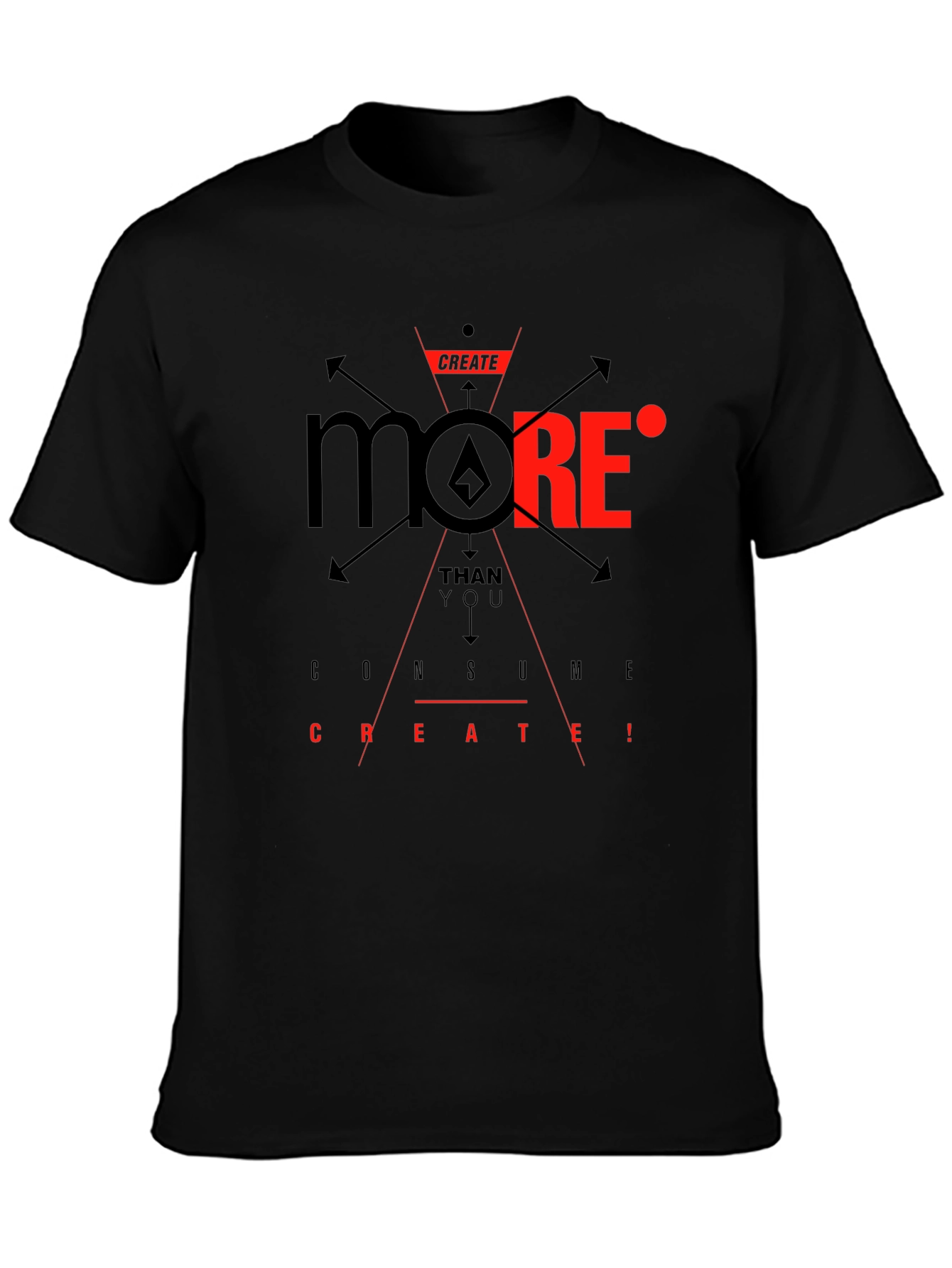 Create More Graphic T-Shirt - Black