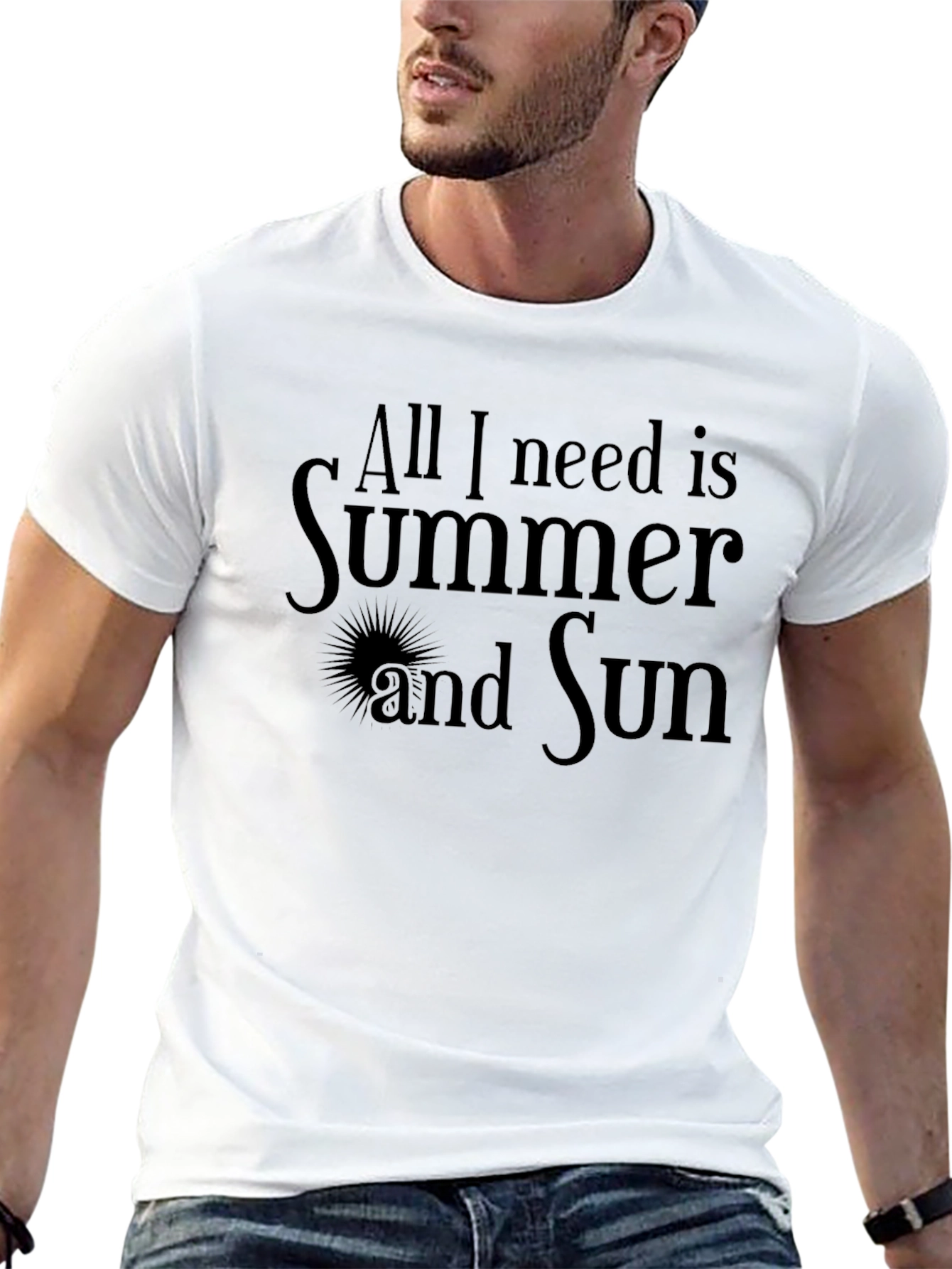 Summer and Sun Graphic Tee - Stylish Unisex T-Shirt