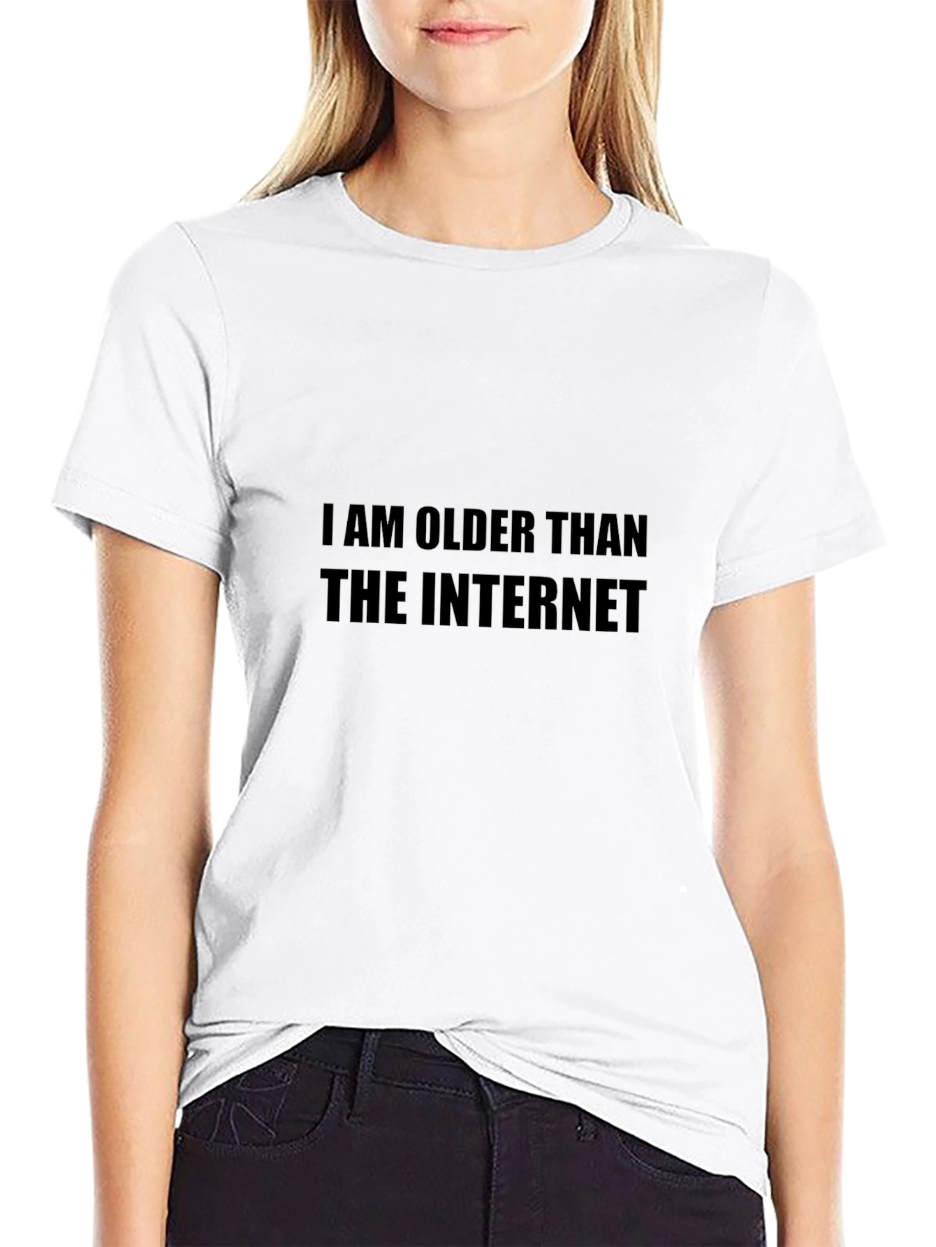I am Older than the Internet Black T-Shirt