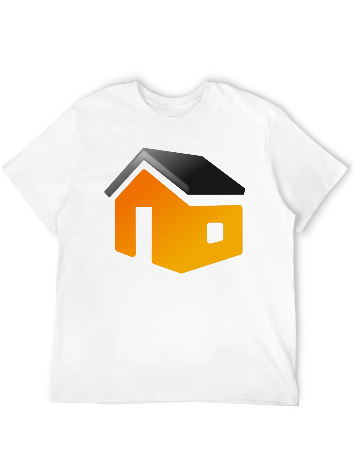 Modern House Graphic T-Shirt - Black