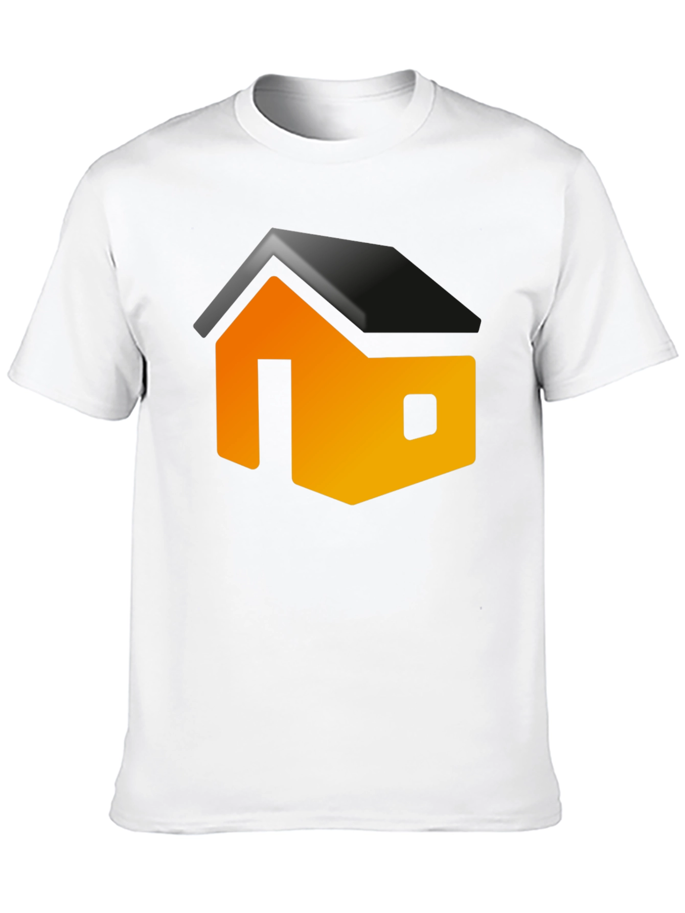 Modern House Graphic T-Shirt - Black