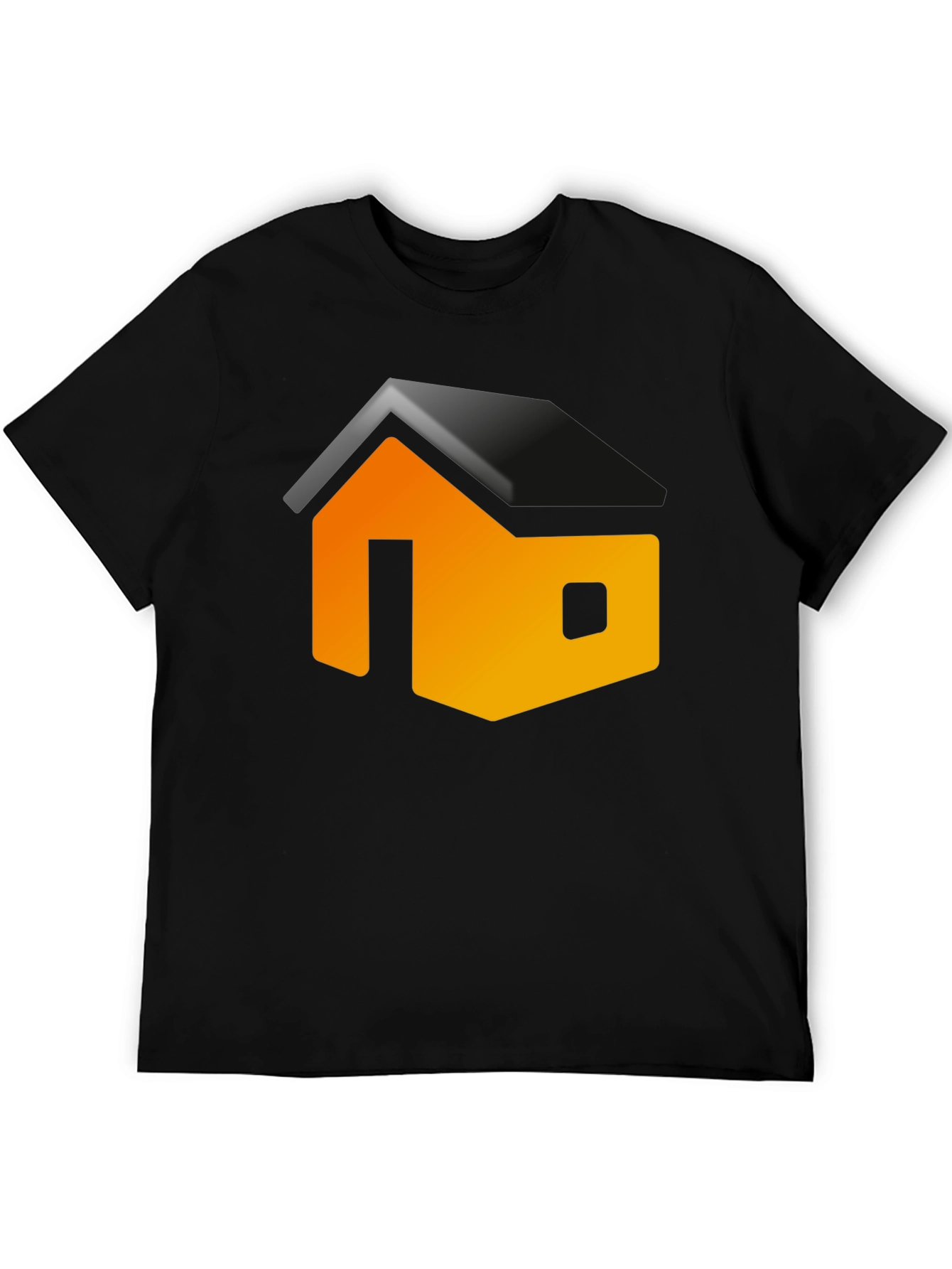 Modern House Graphic T-Shirt - Black
