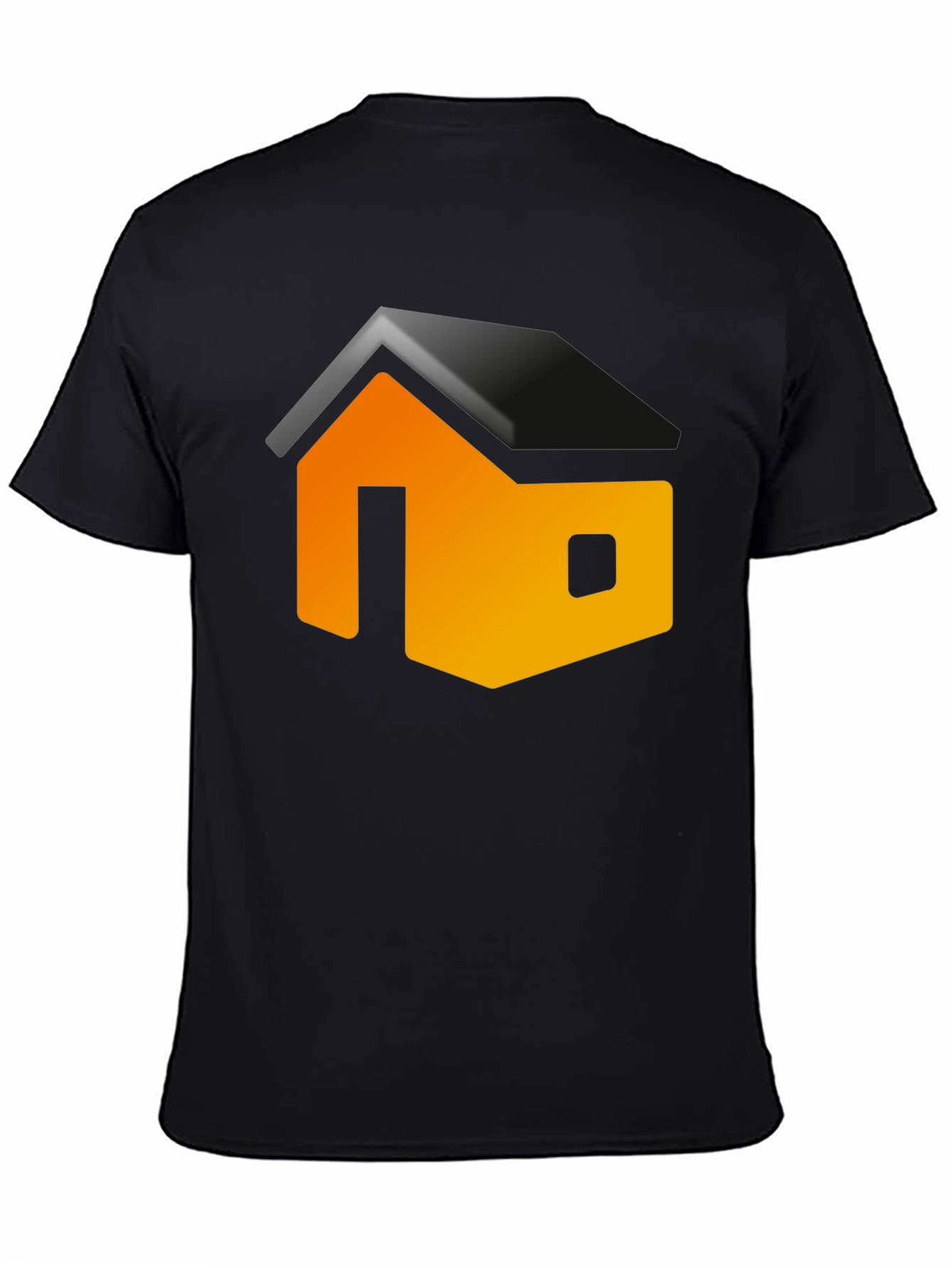 Modern House Graphic T-Shirt - Black