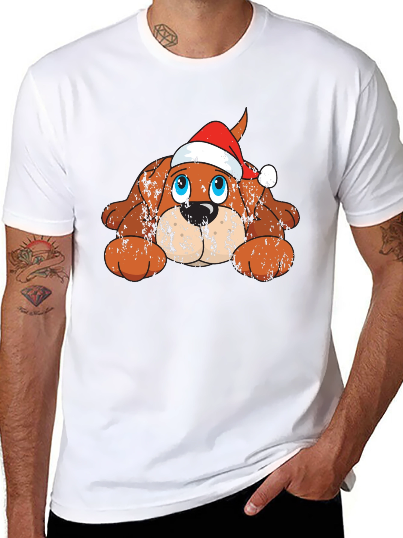 Festive Dog Graphic Tee