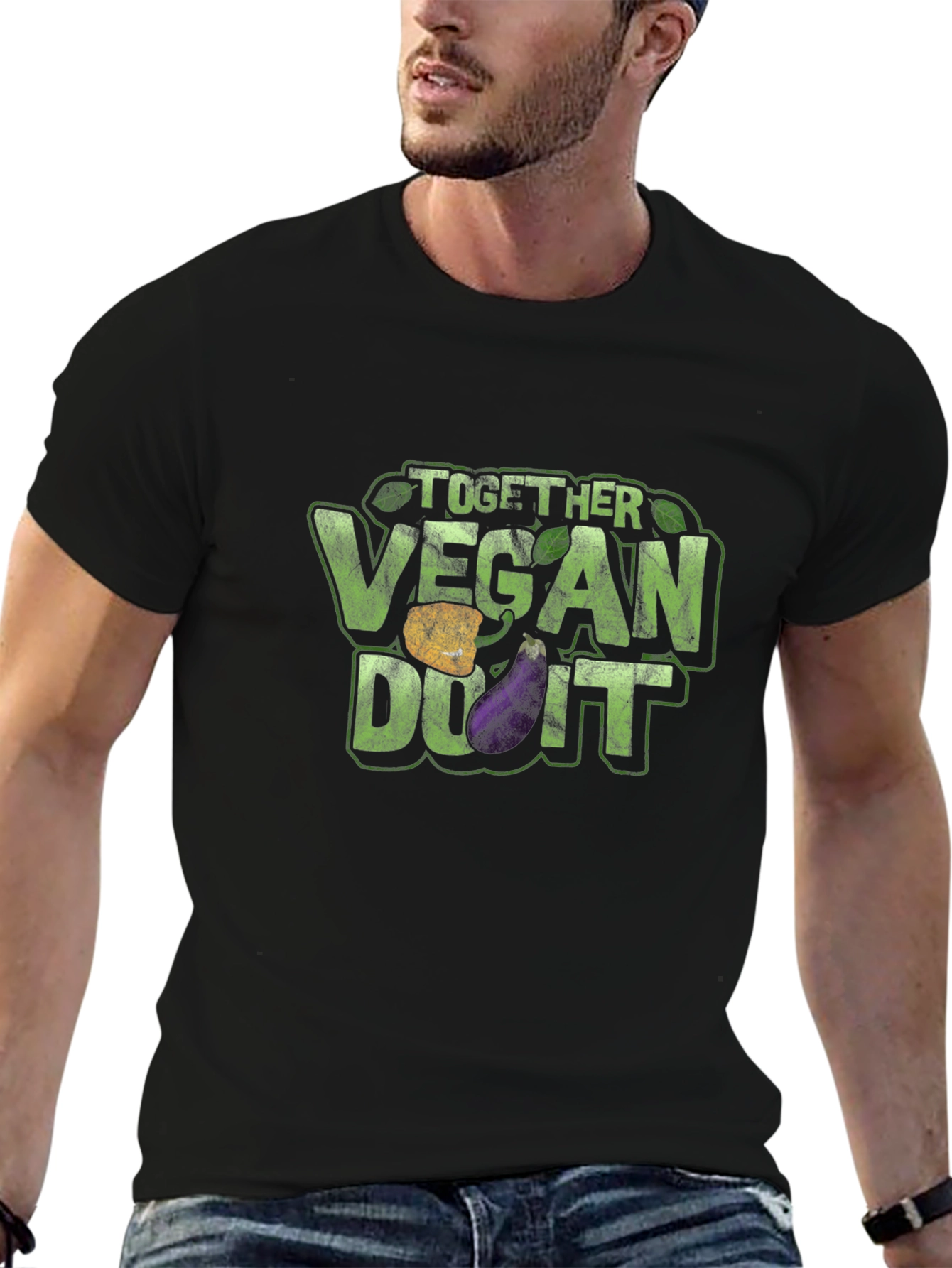Vegan Do It T-Shirt - Black Graphic Tee