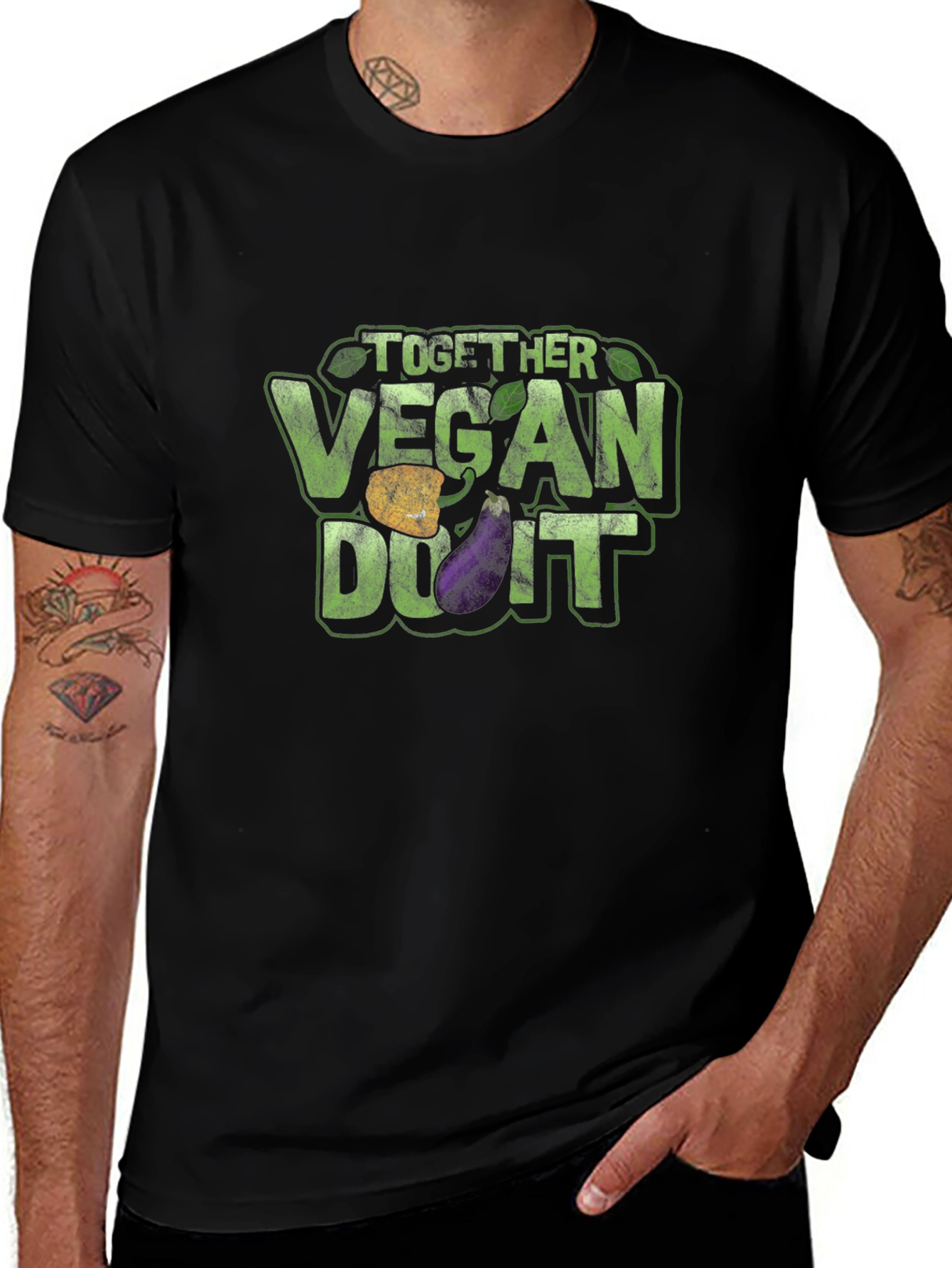 Vegan Do It T-Shirt - Black Graphic Tee