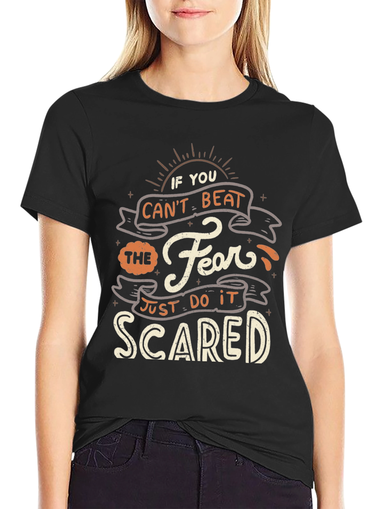 Motivational T-Shirt - Beat The Fear