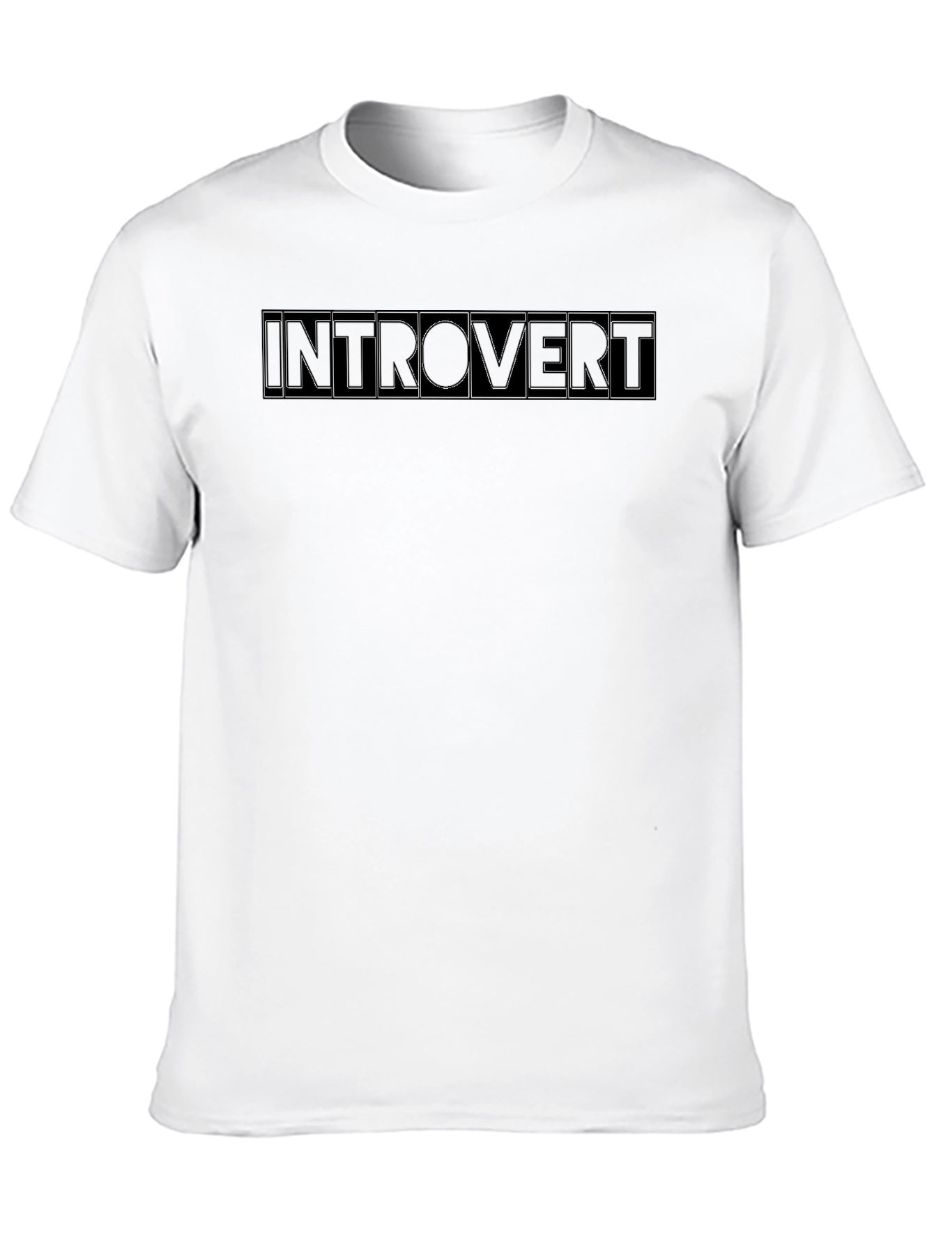 Introvert Graphic T-Shirt -  Black Cotton Tee