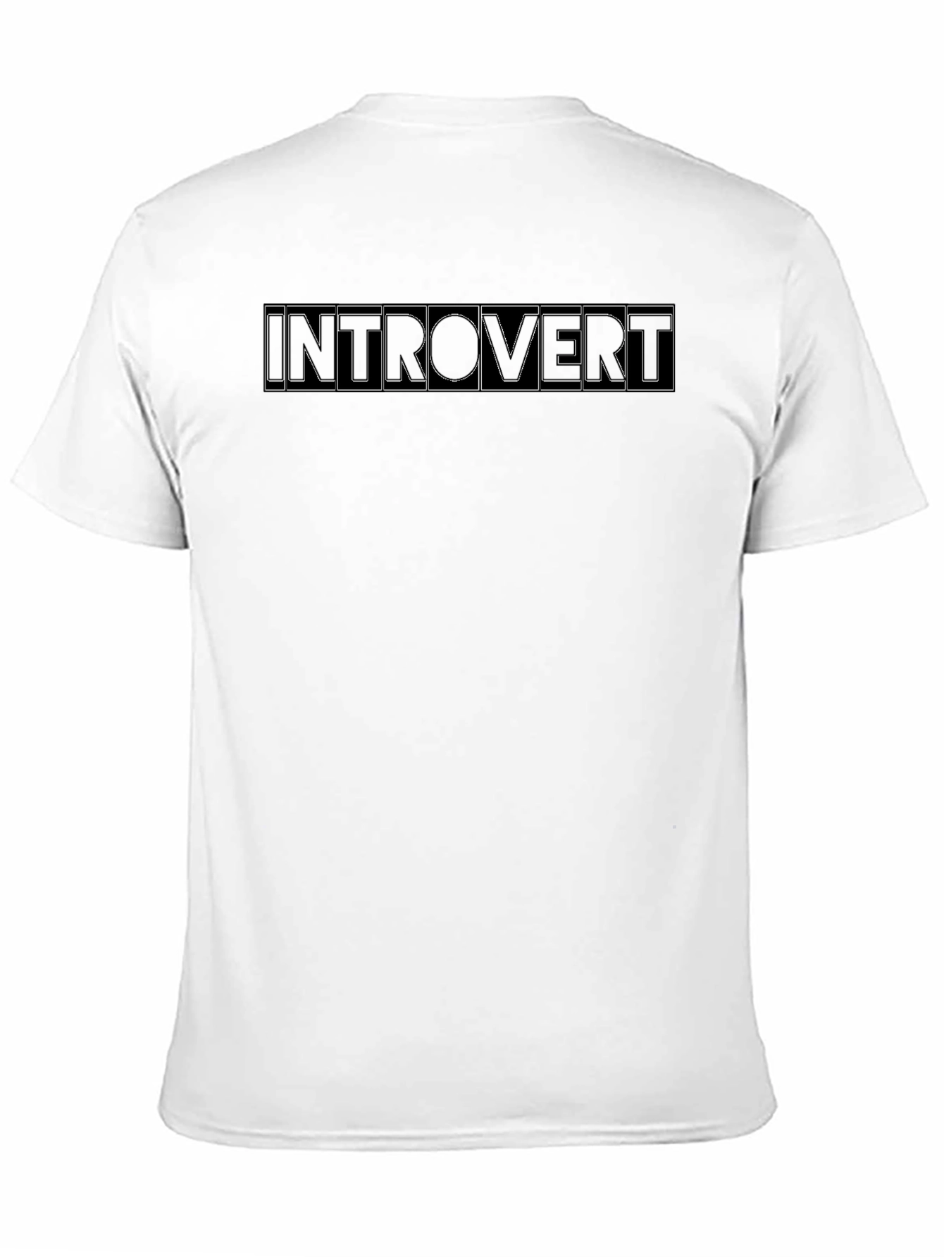 Introvert Graphic T-Shirt -  Black Cotton Tee