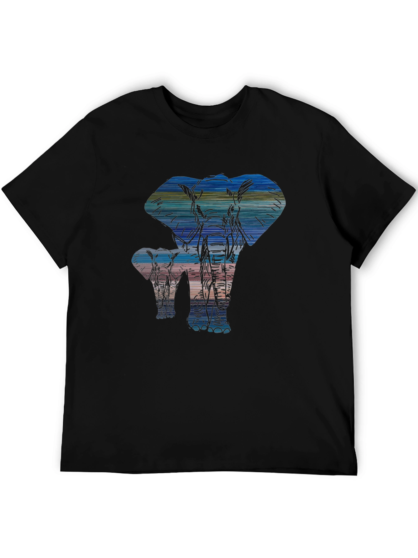 Elephant Silhouette Graphic Tee