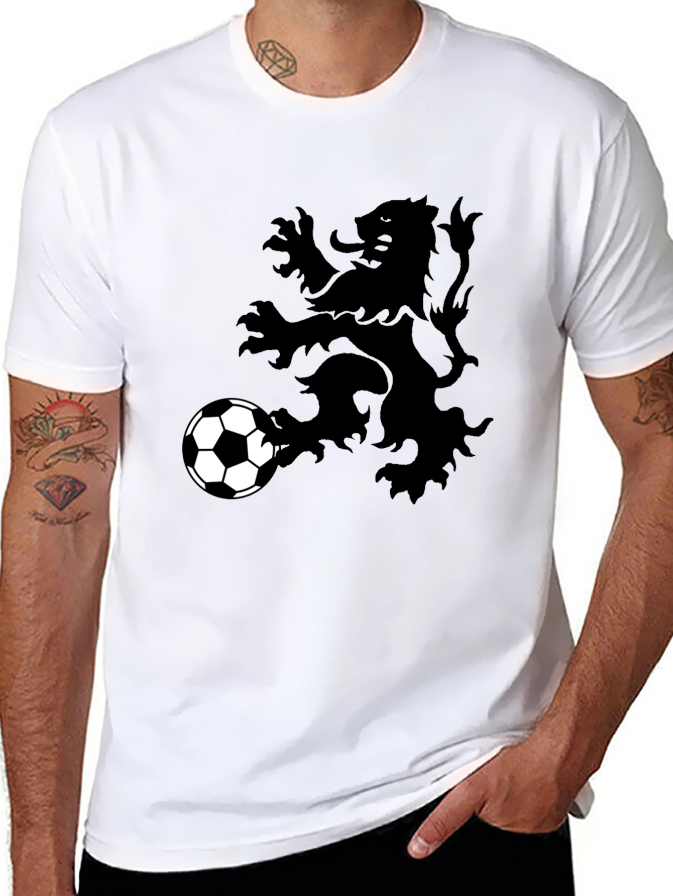 Lion Rampant Soccer T-Shirt - Black