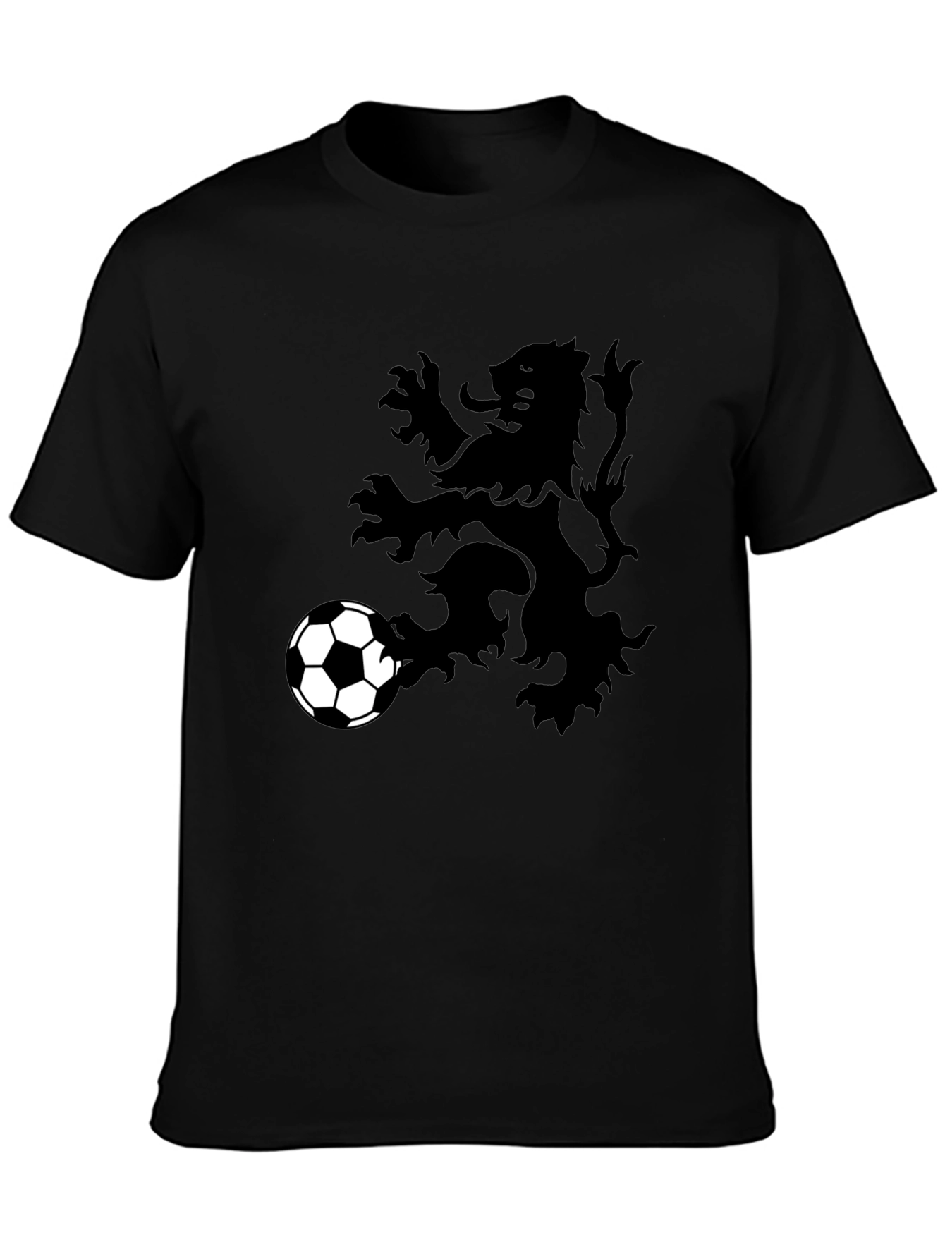 Lion Rampant Soccer T-Shirt - Black