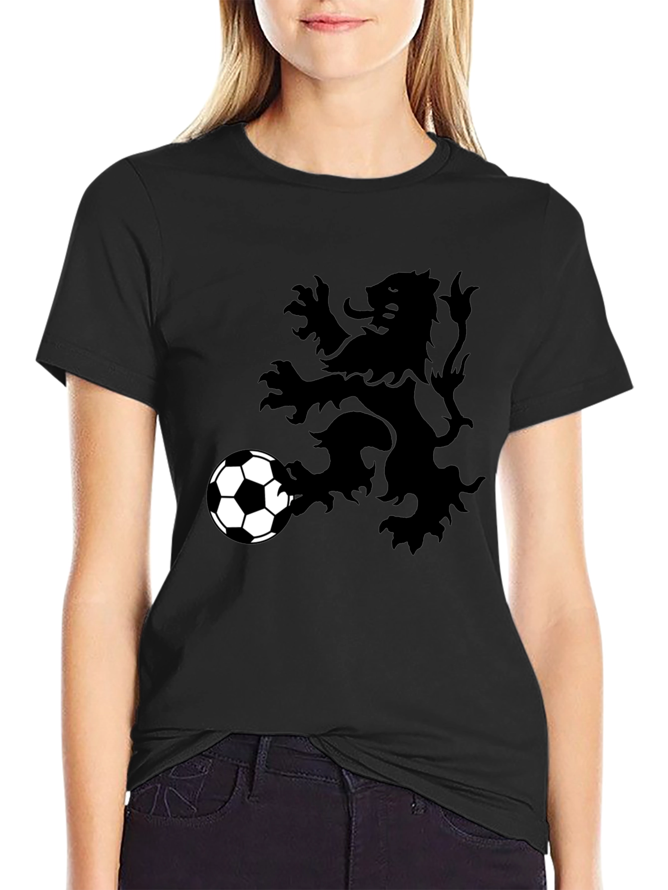 Lion Rampant Soccer T-Shirt - Black