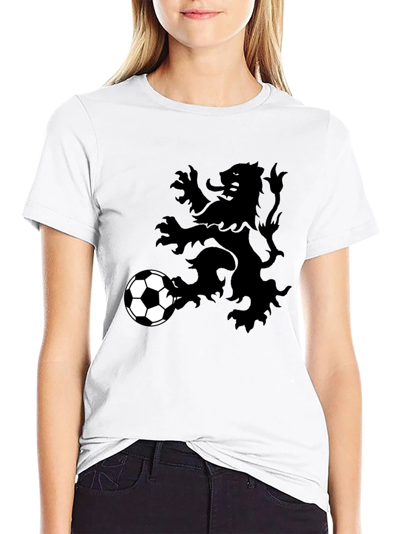 Lion Rampant Soccer T-Shirt - Black