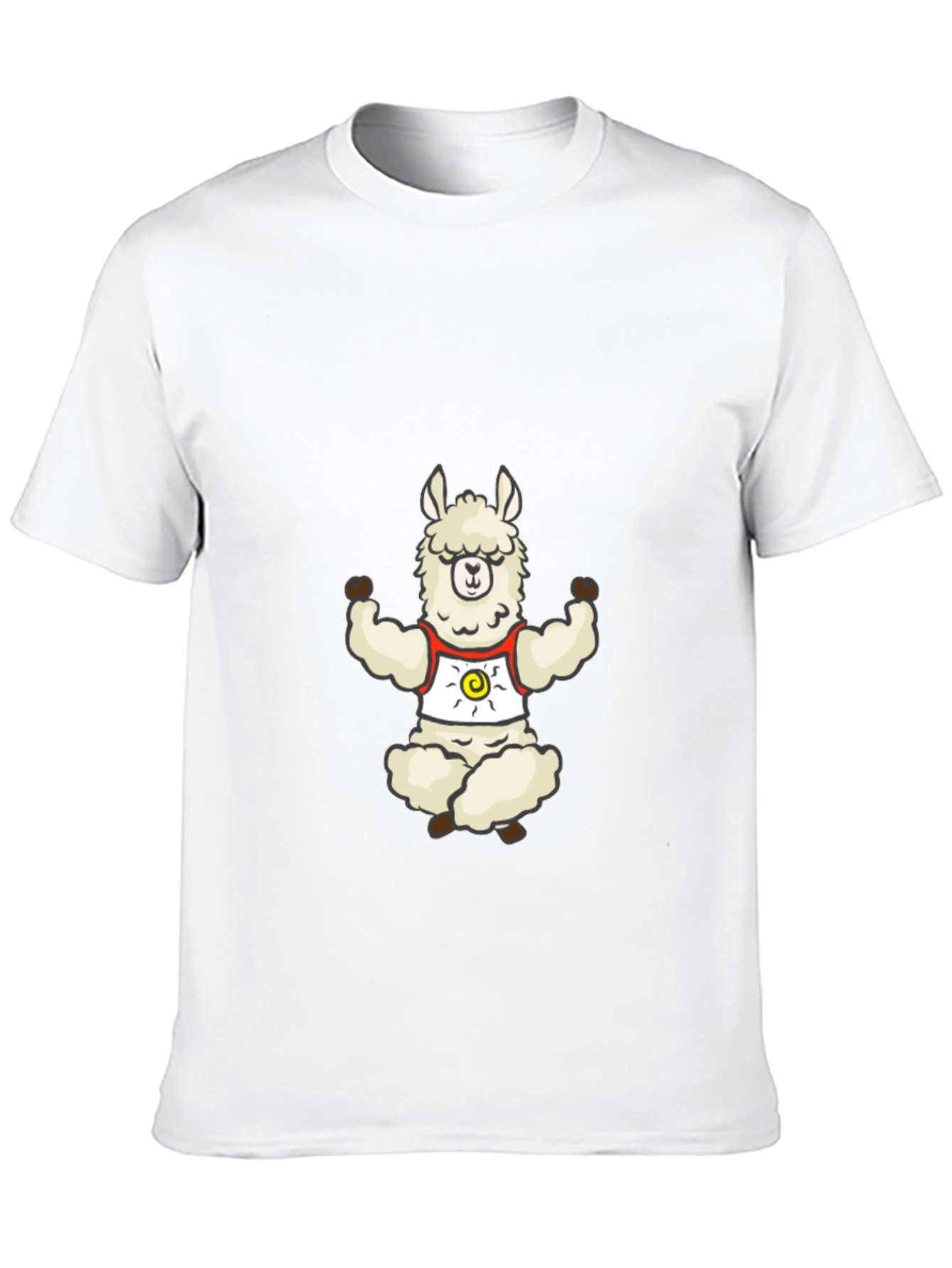 Zen Llama Graphic Tee - Relaxed Meditation Vibe