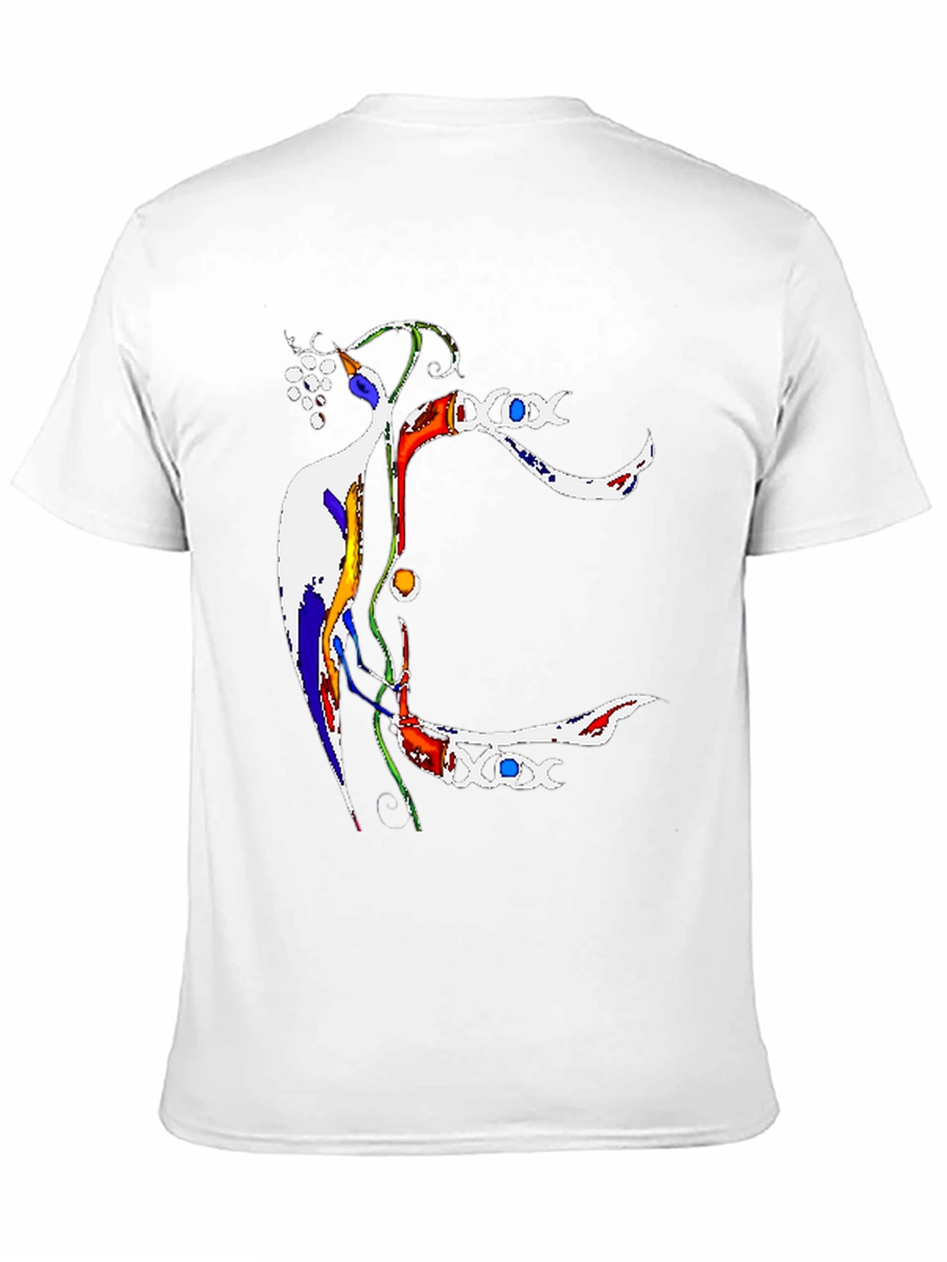 Abstract Art Print Black T-Shirt