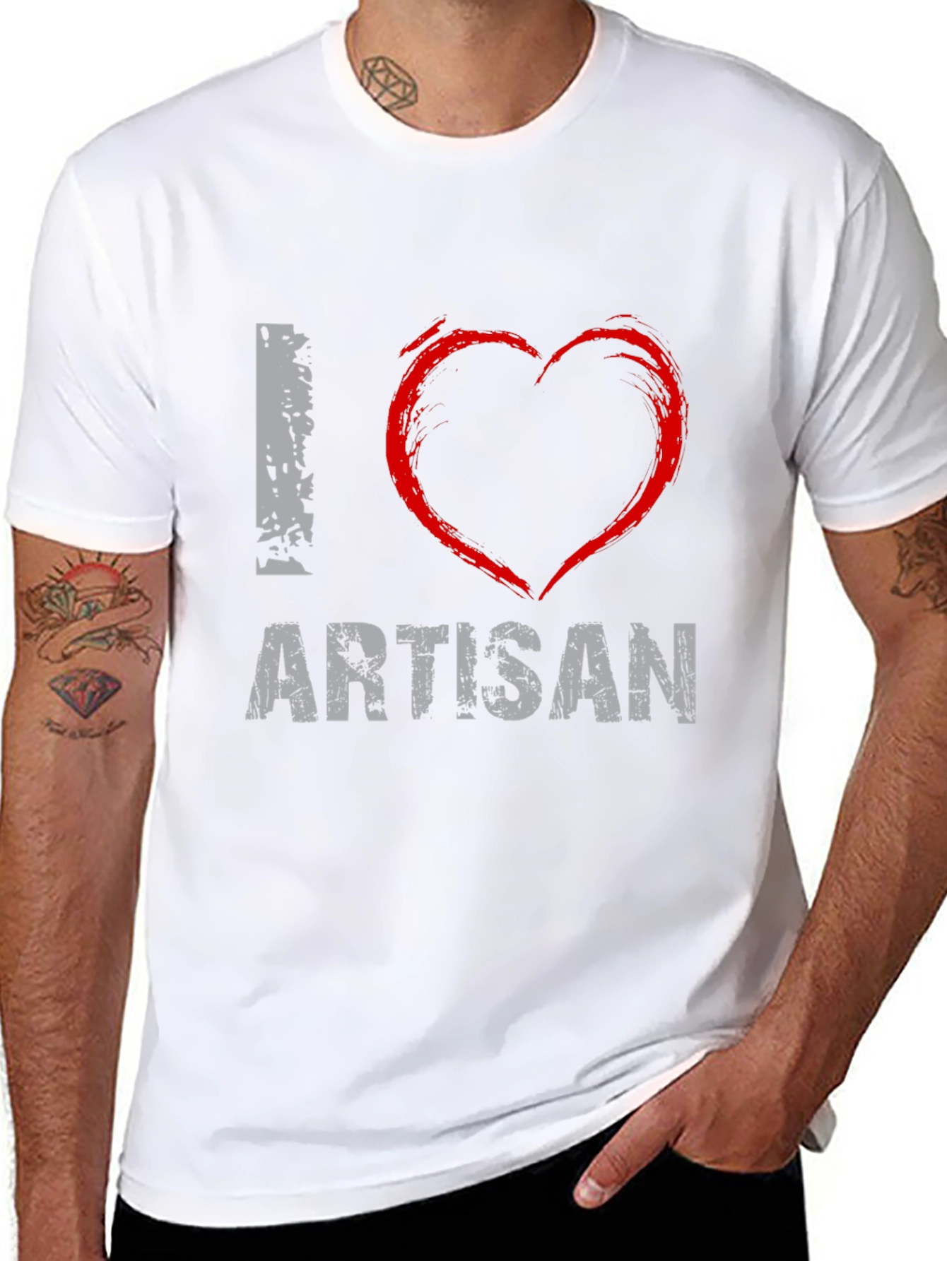 I Love Artisan Graphic T-Shirt - Casual Wear