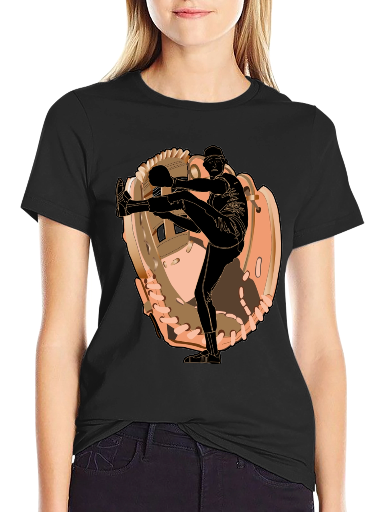Baseball Pitcher Graphic T-Shirt