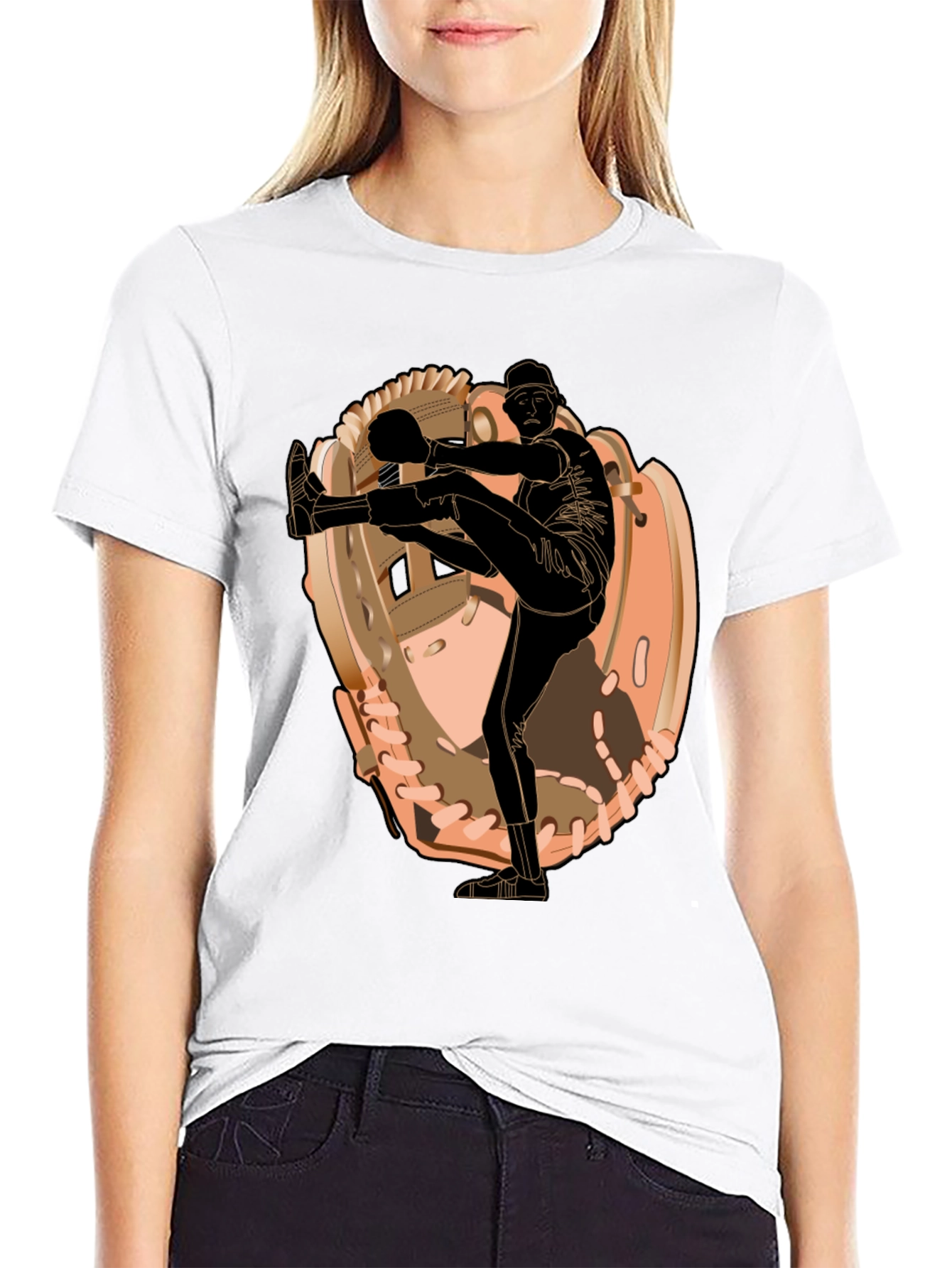 Baseball Pitcher Graphic T-Shirt