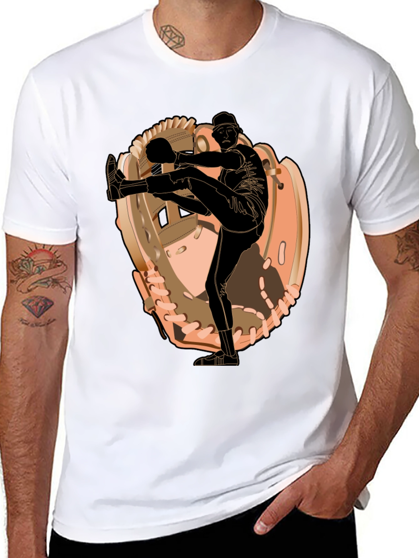 Baseball Pitcher Graphic T-Shirt