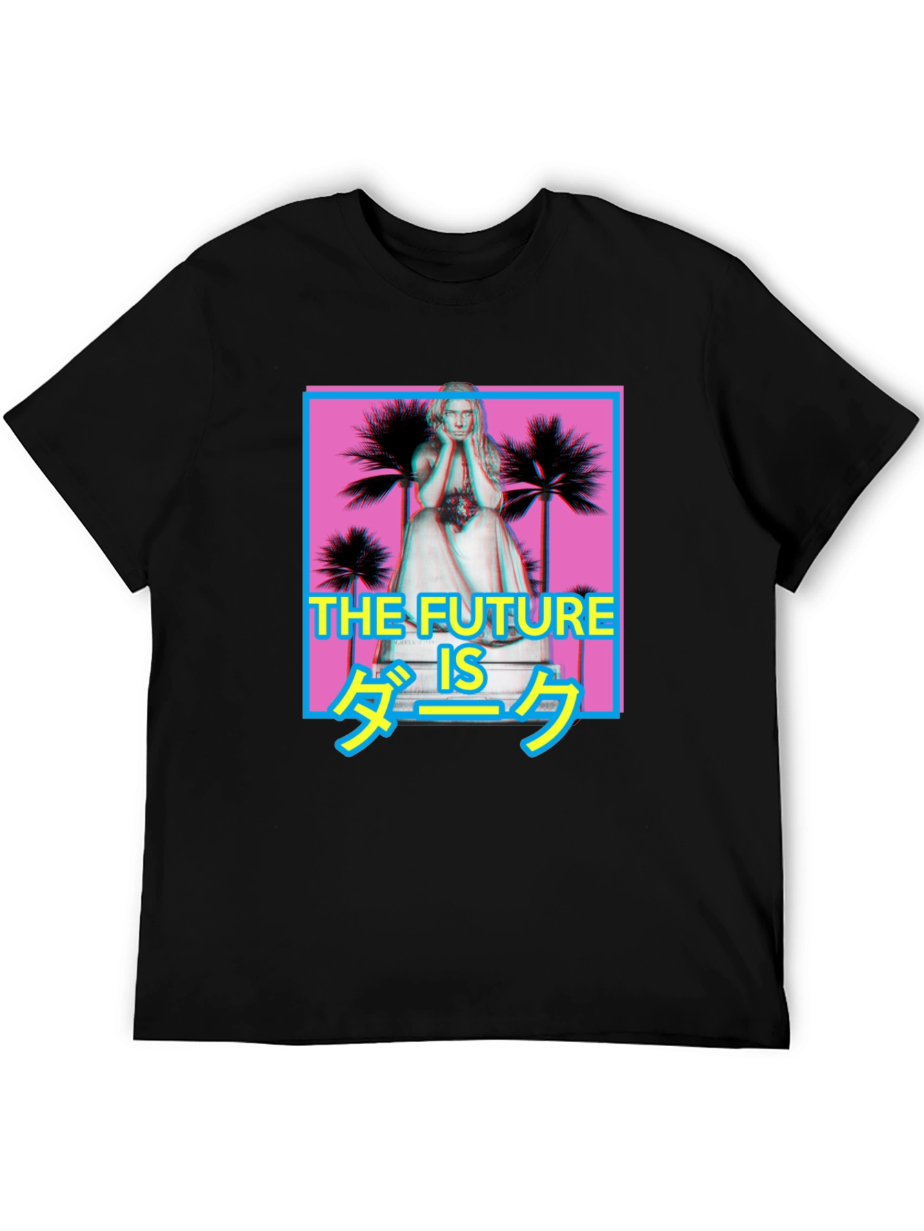 The Future is Dark Graphic Tee - Black