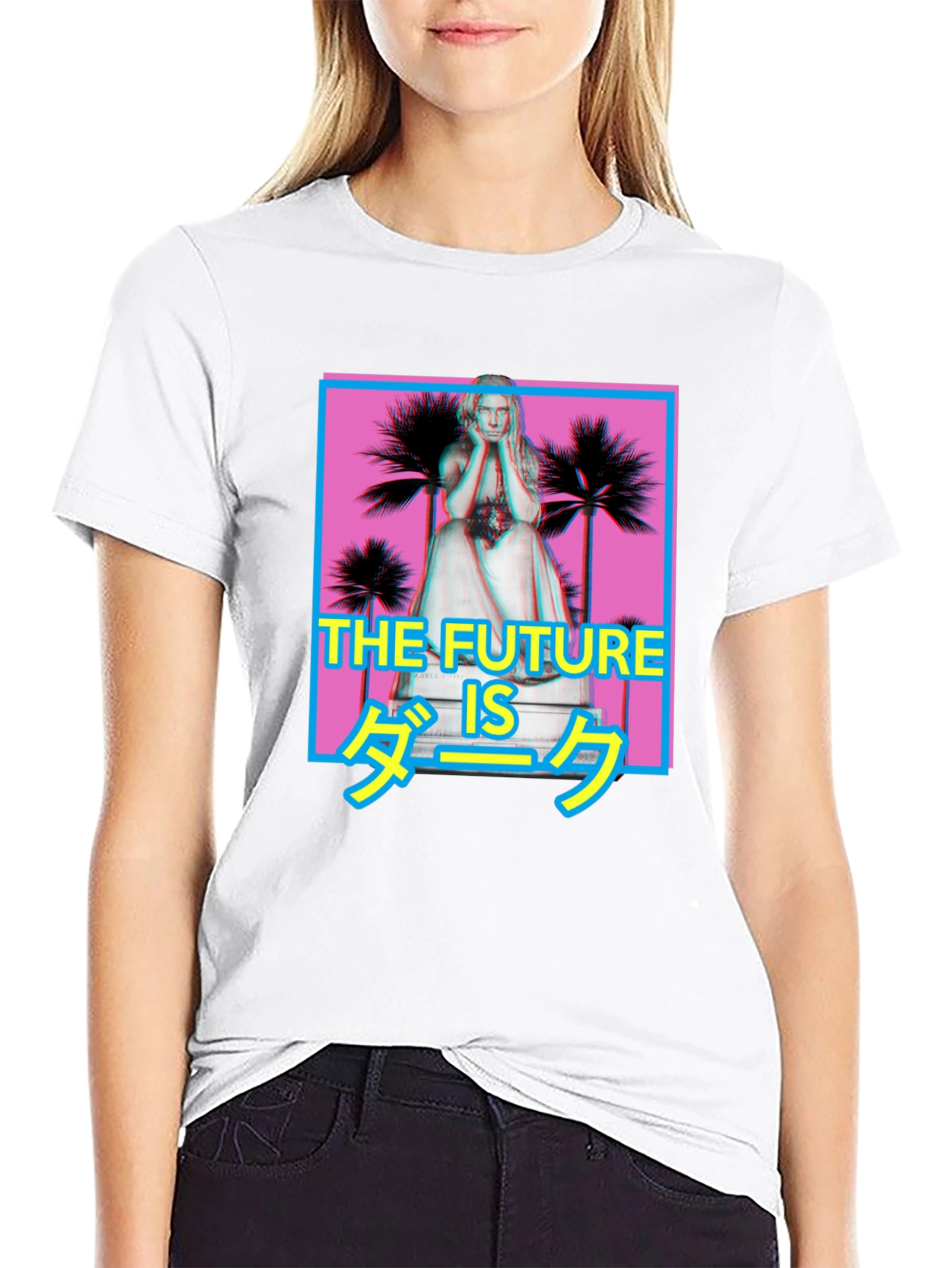 The Future is Dark Graphic Tee - Black