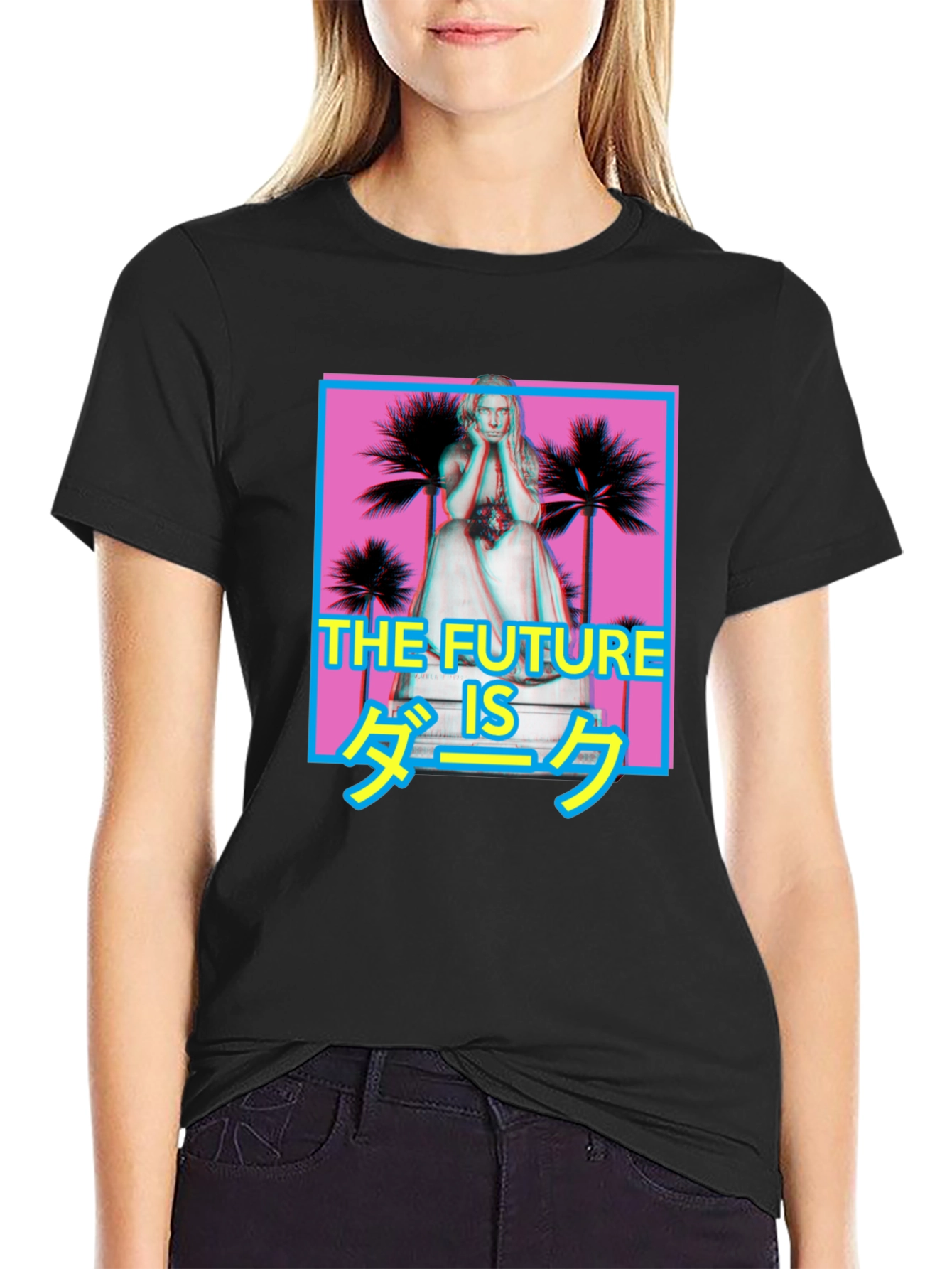 The Future is Dark Graphic Tee - Black