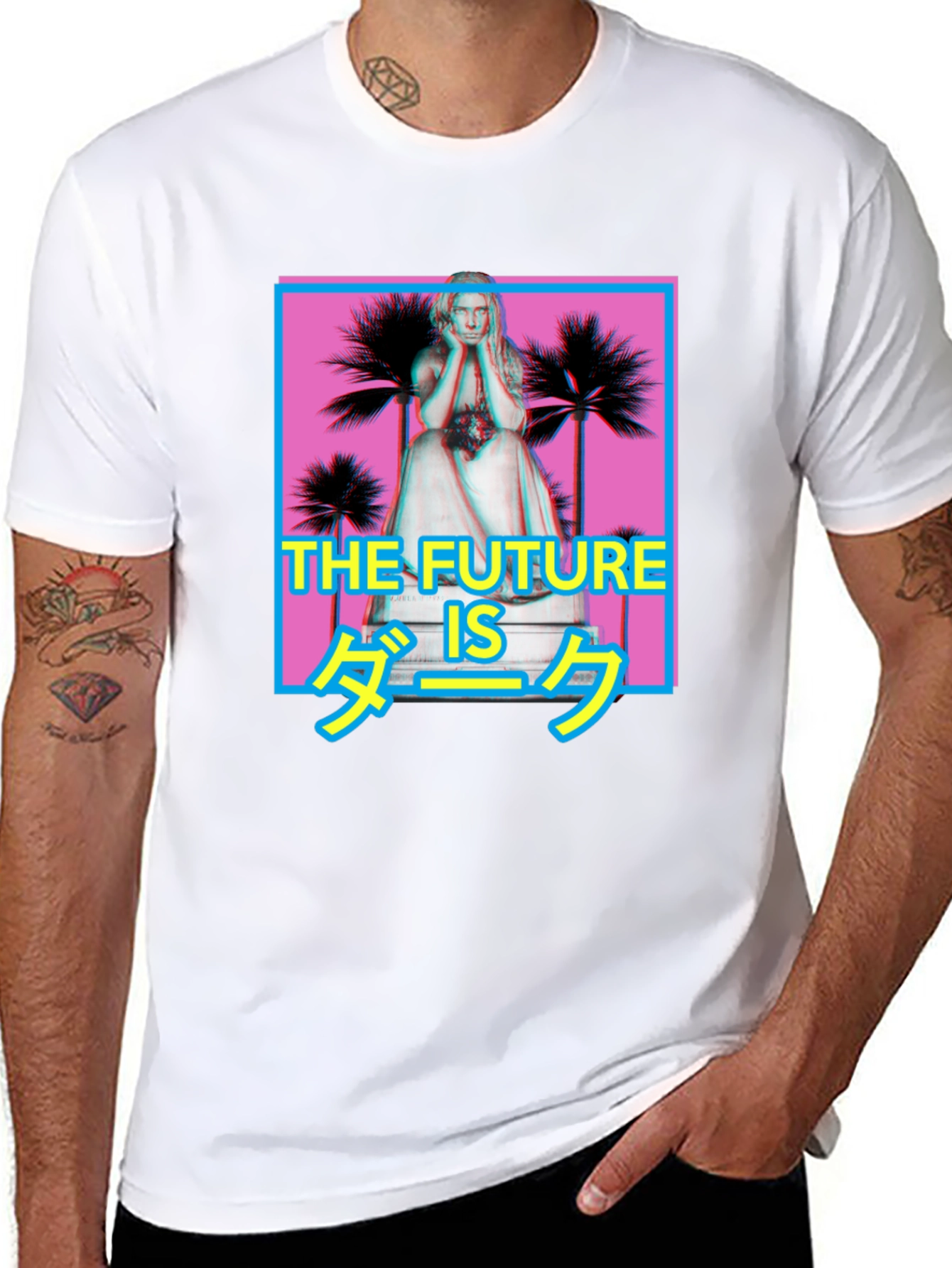 The Future is Dark Graphic Tee - Black