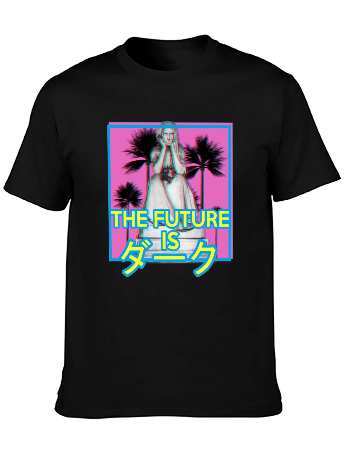 The Future is Dark Graphic Tee - Black