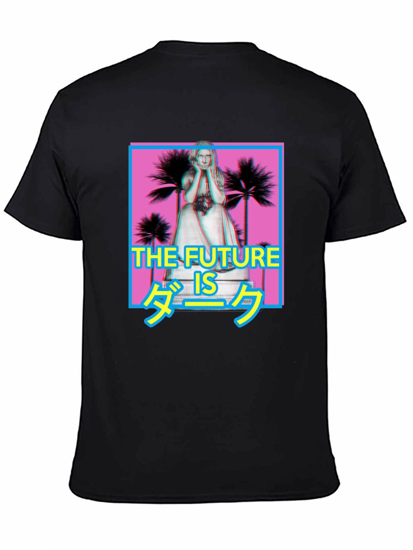 The Future is Dark Graphic Tee - Black