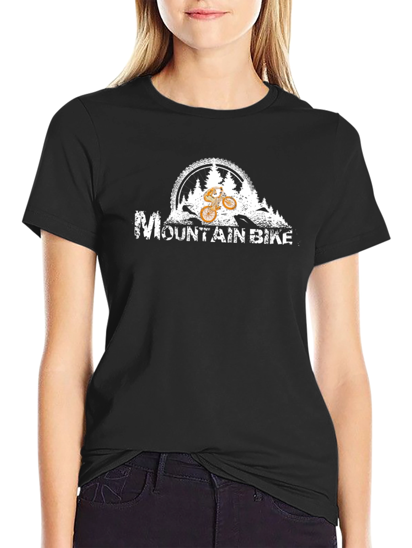 Mountain Bike Graphic Tee - Black