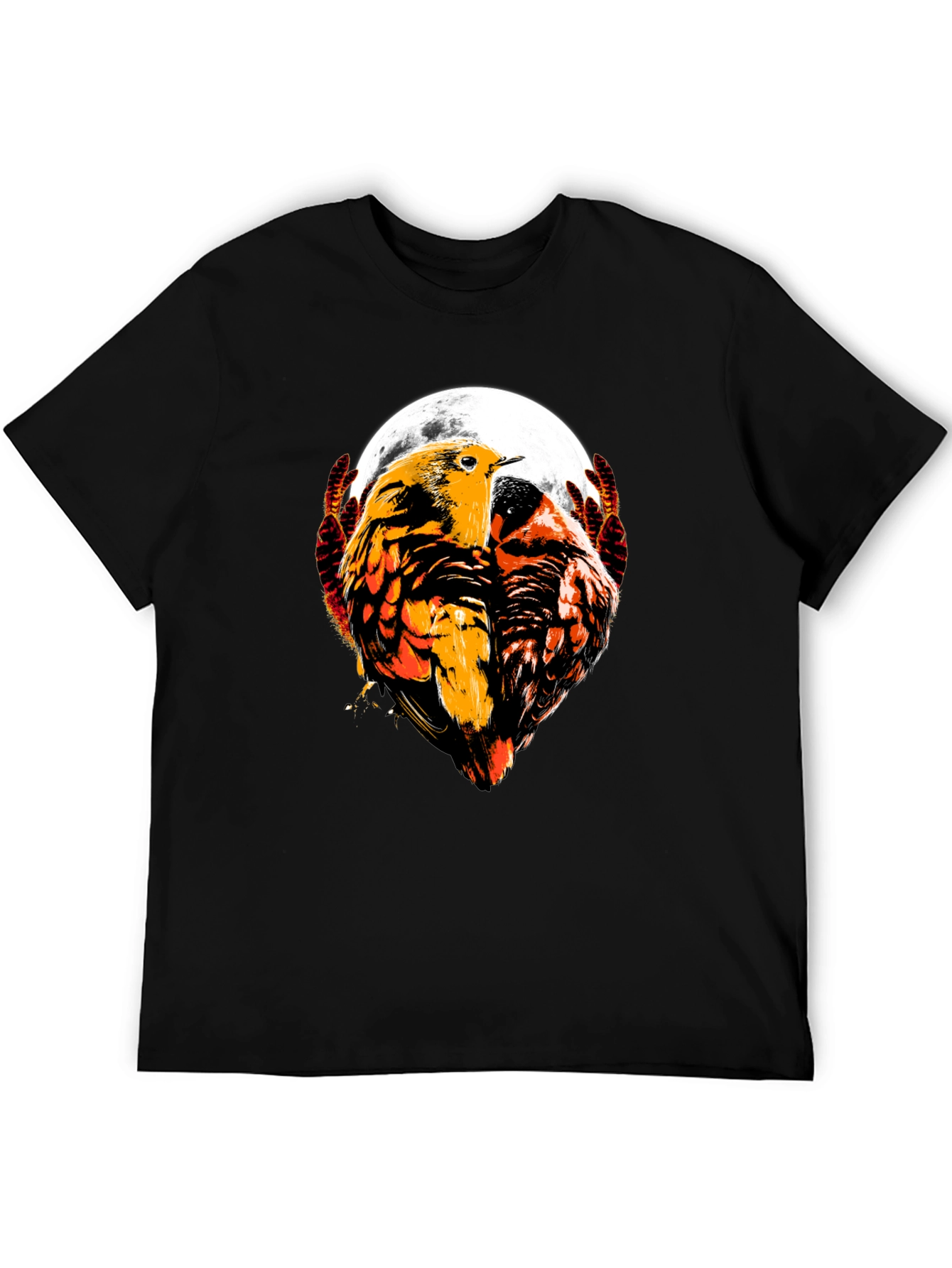 Bird Graphic Black T-Shirt