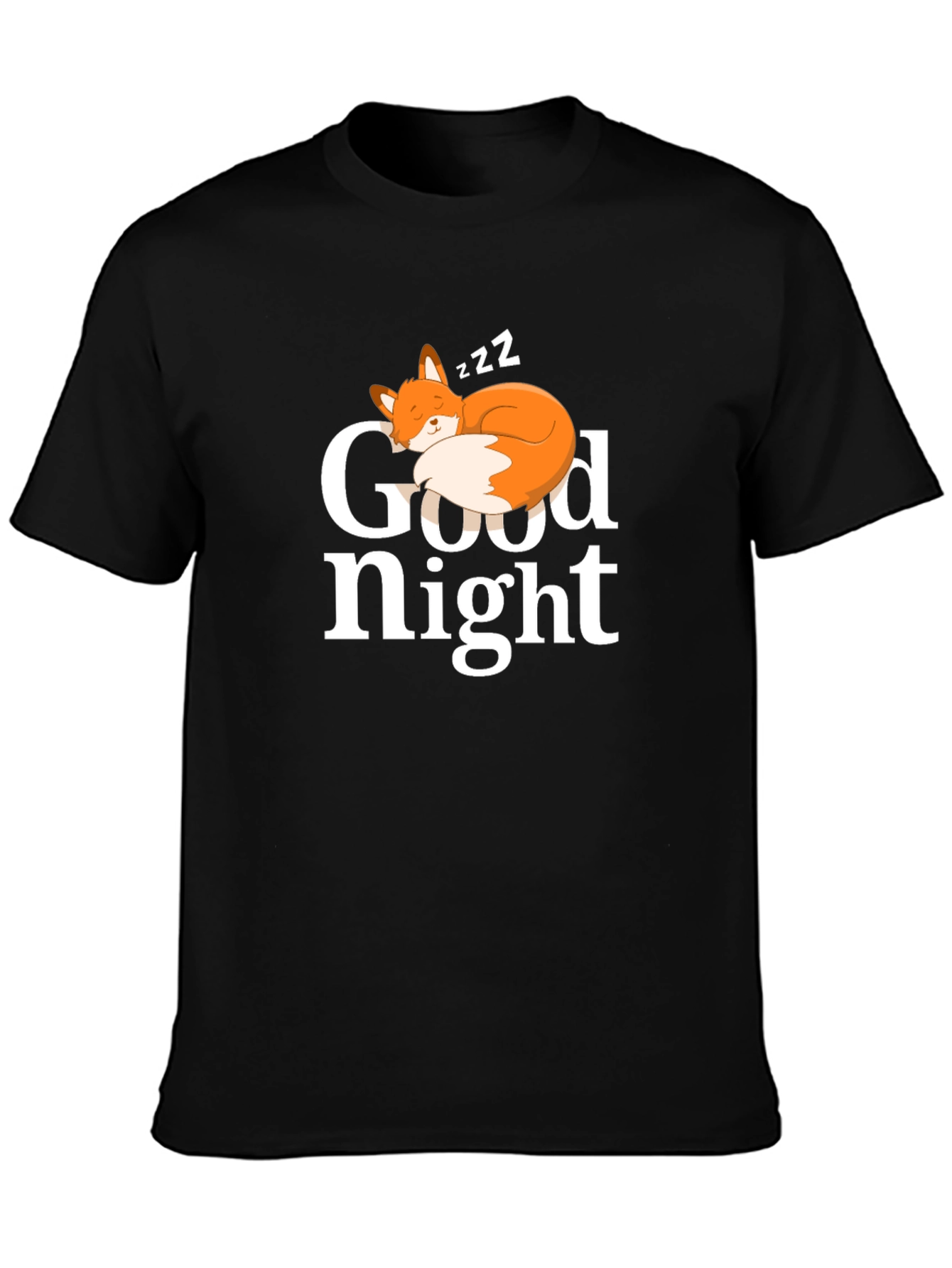 Good Night Fox T-Shirt - Cute Sleepy Fox Design