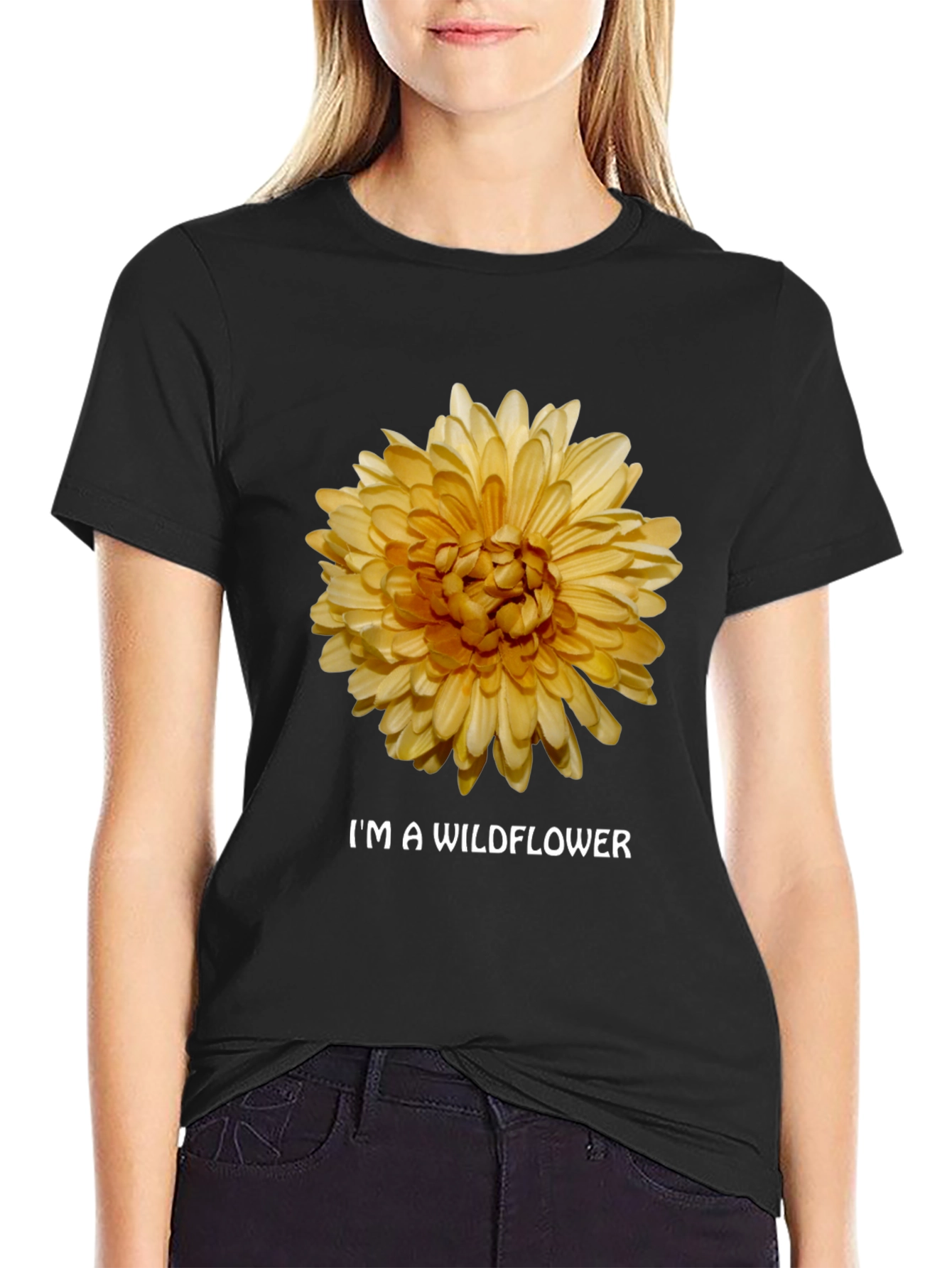 Wildflower Graphic Tee - Floral Design